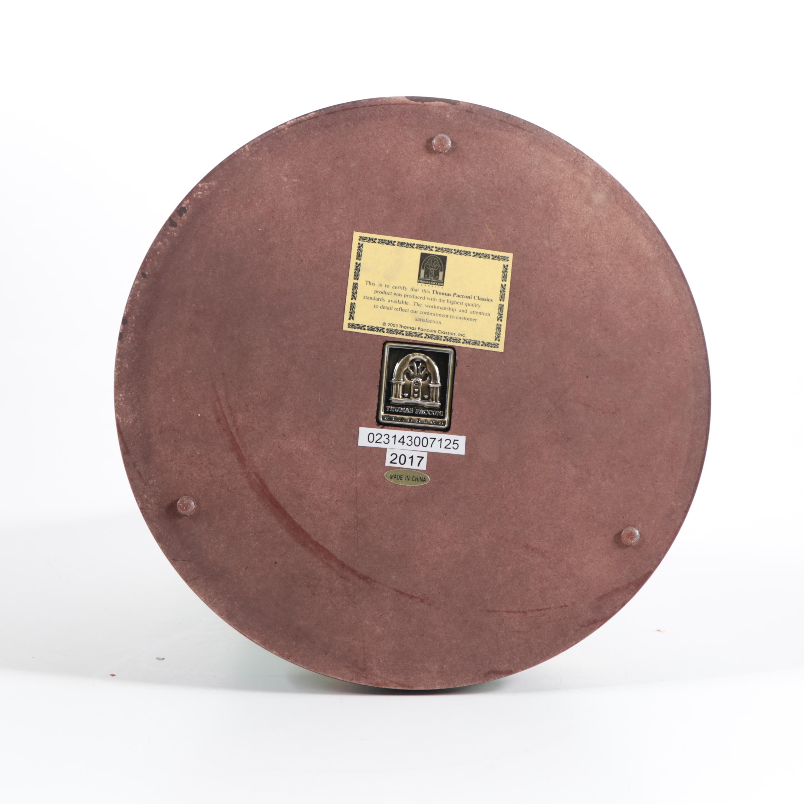 Thomas Pacconi Classics Blown Glass Christmas Tree on Wood Base, 2003