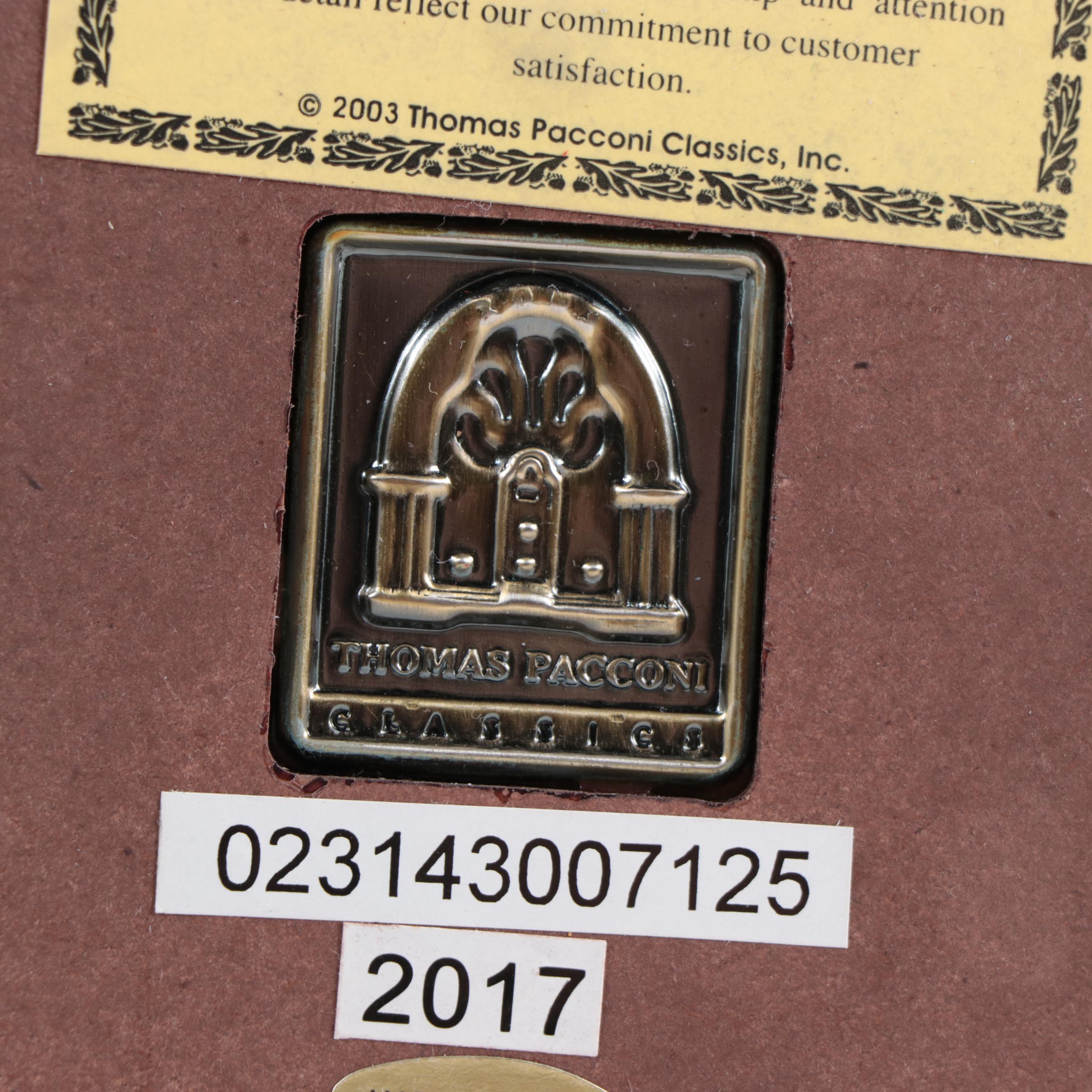 Thomas Pacconi Classics Blown Glass Christmas Tree on Wood Base, 2003