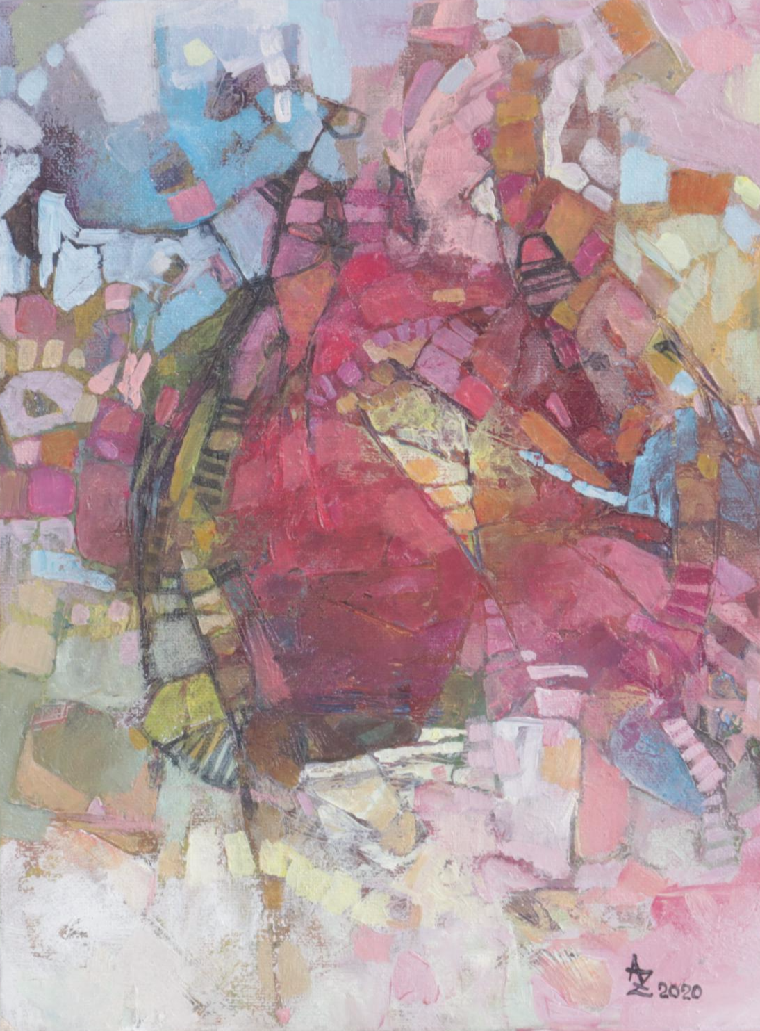 Alexandra Zecevic Acrylic Painting "Sanchi," 2020