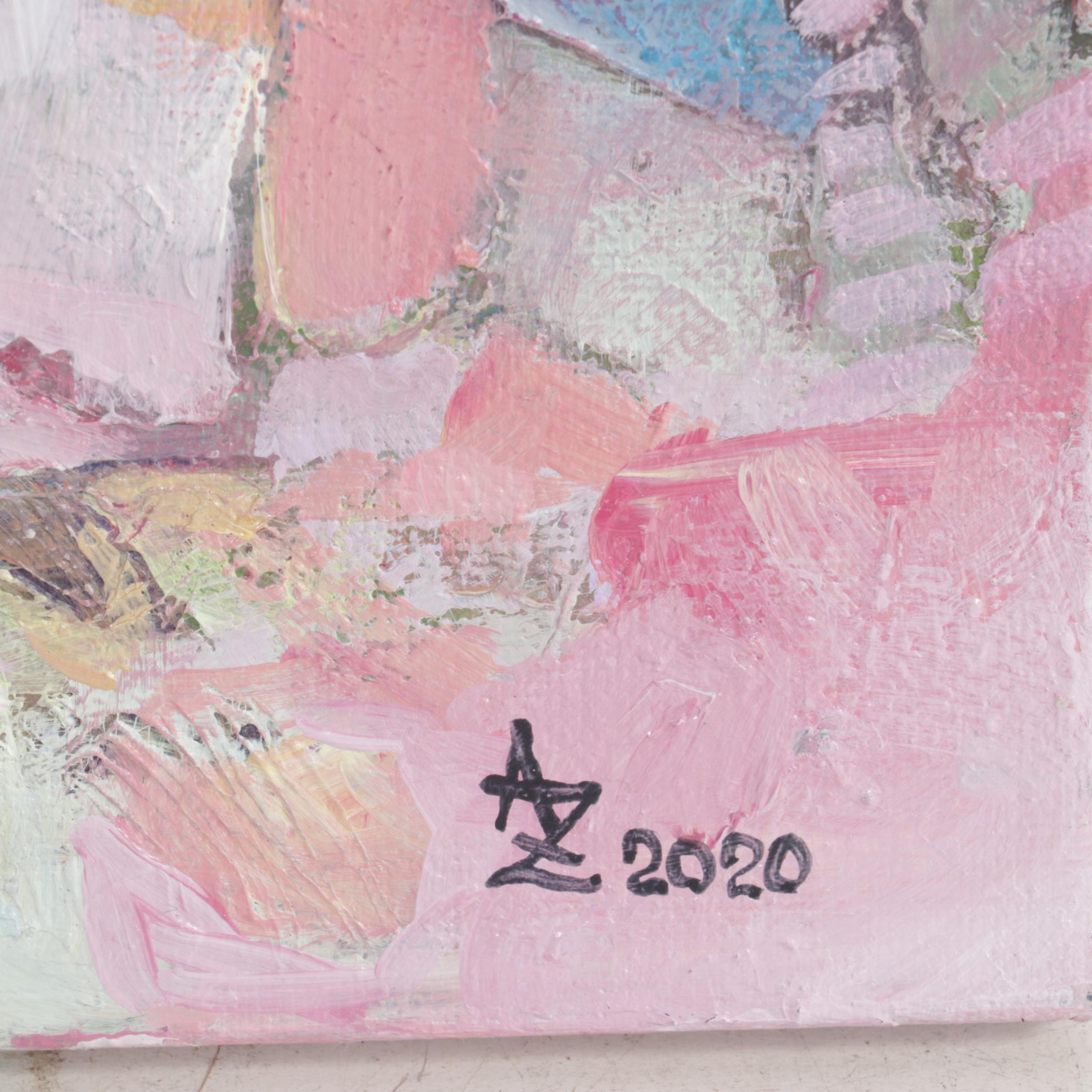 Alexandra Zecevic Acrylic Painting "Sanchi," 2020