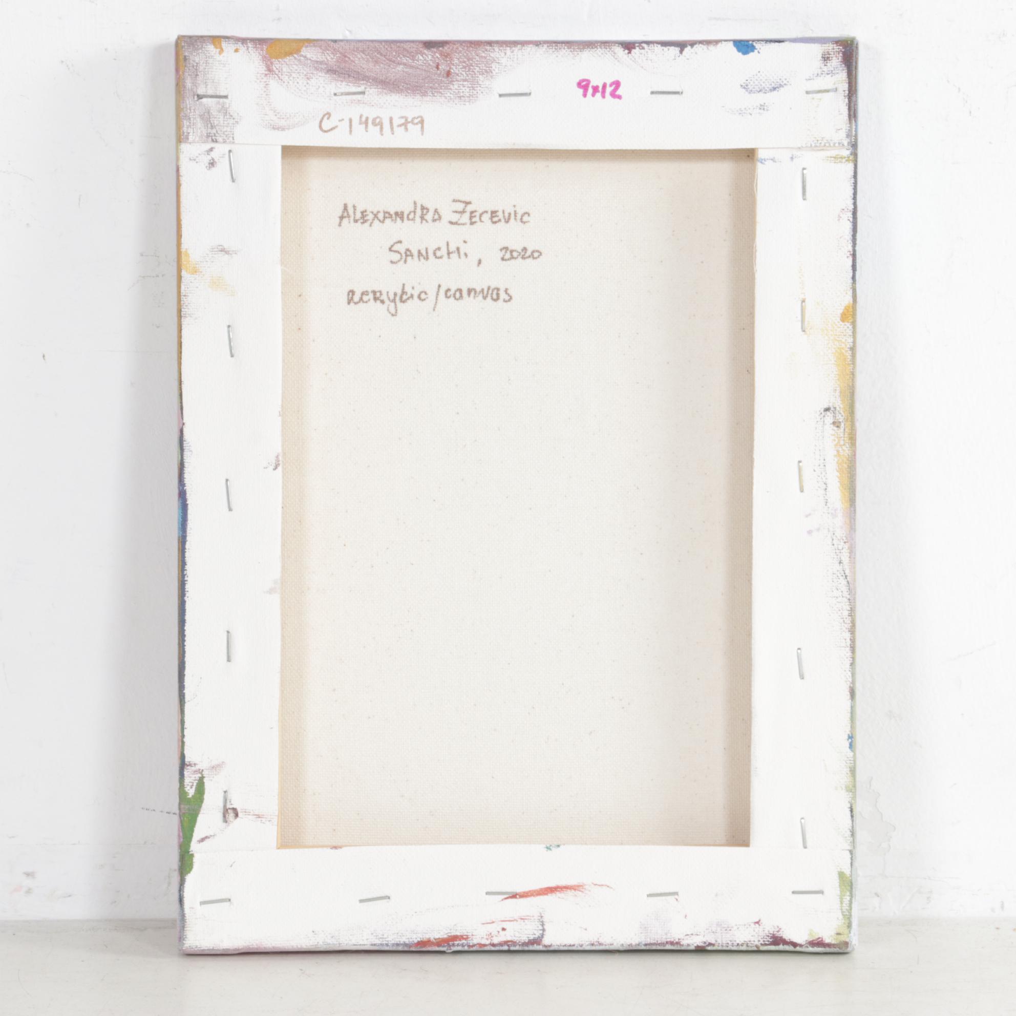 Alexandra Zecevic Acrylic Painting "Sanchi," 2020