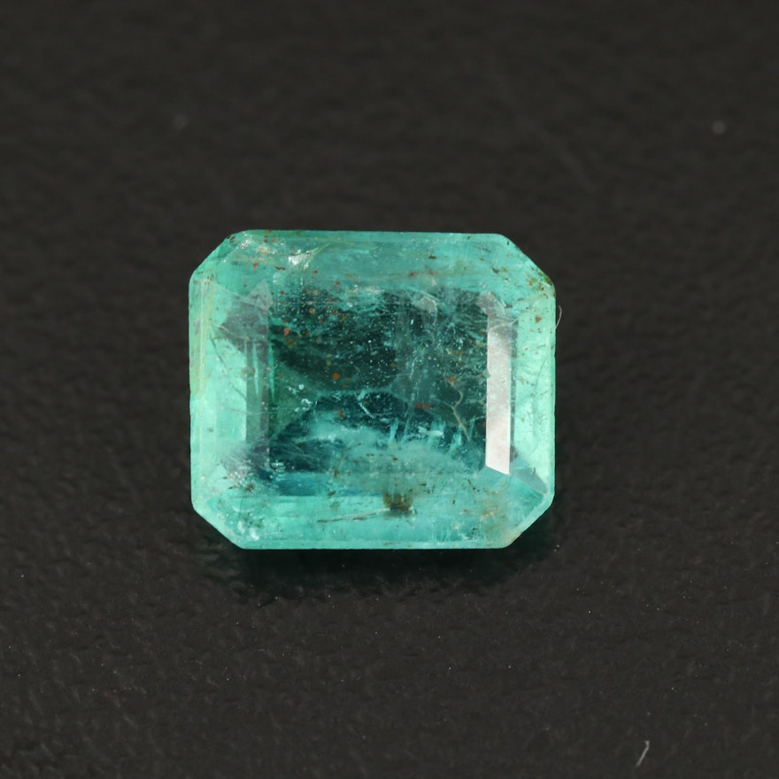 Loose 2.68 CT Emerald with GIA Report