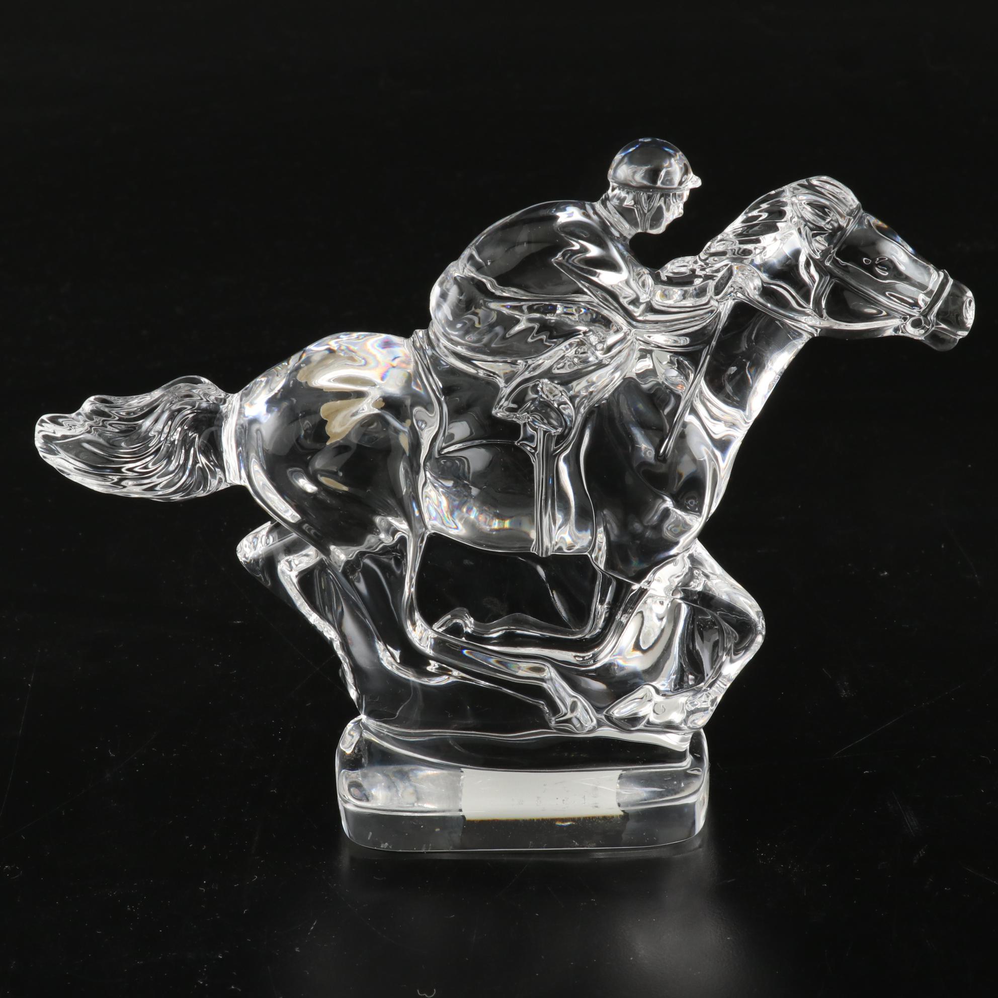 Waterford Crystal "Horse and Jockey" Figurine