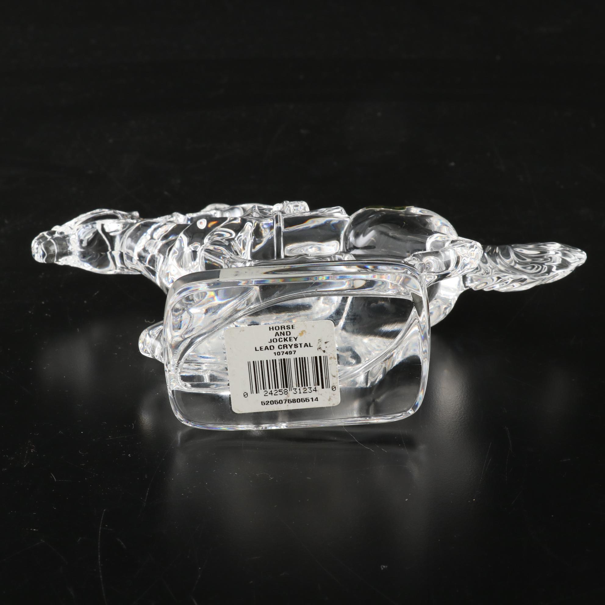 Waterford Crystal "Horse and Jockey" Figurine