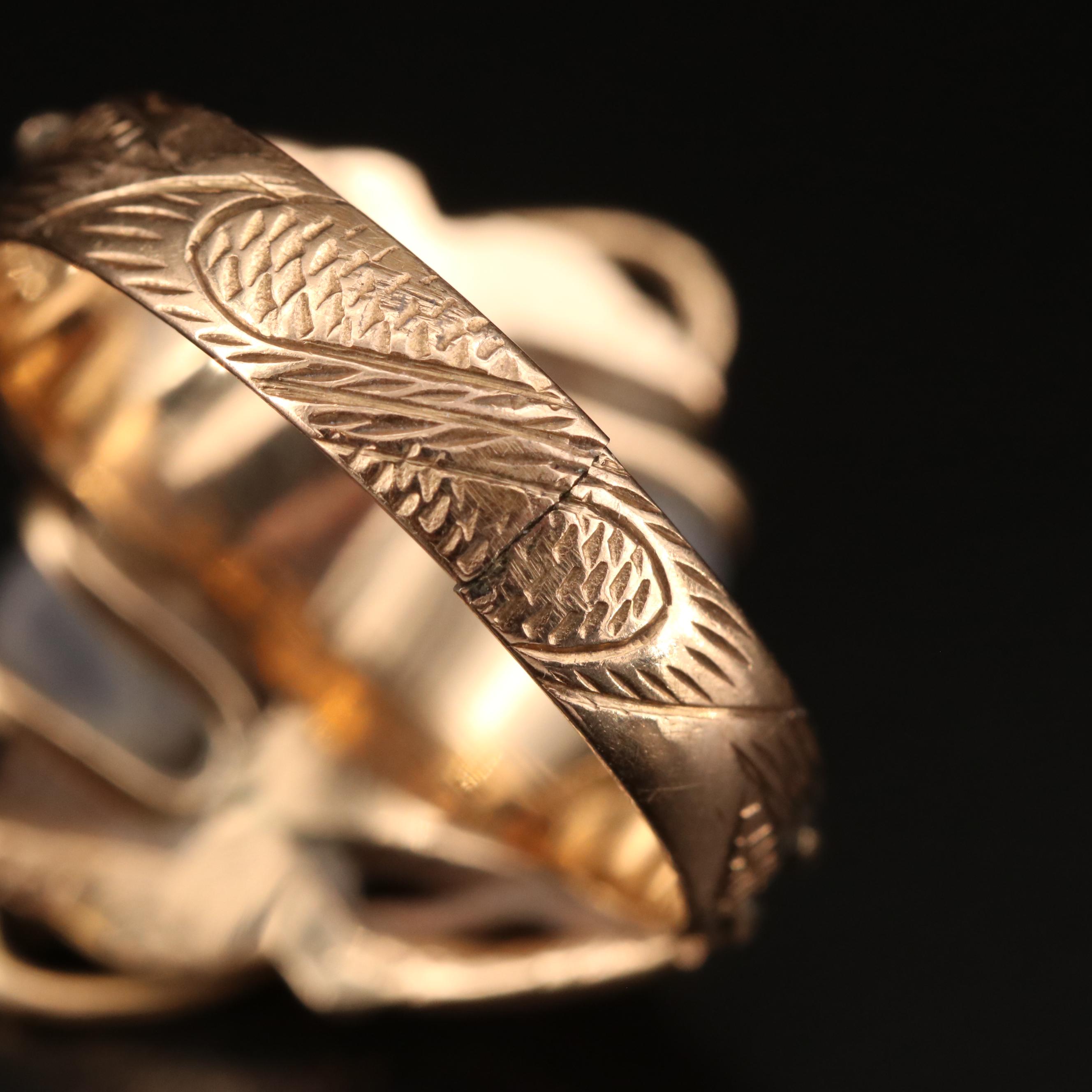 Vintage T.Y. Lee 14K Star Ruby and Star Sapphire Dragon Ring