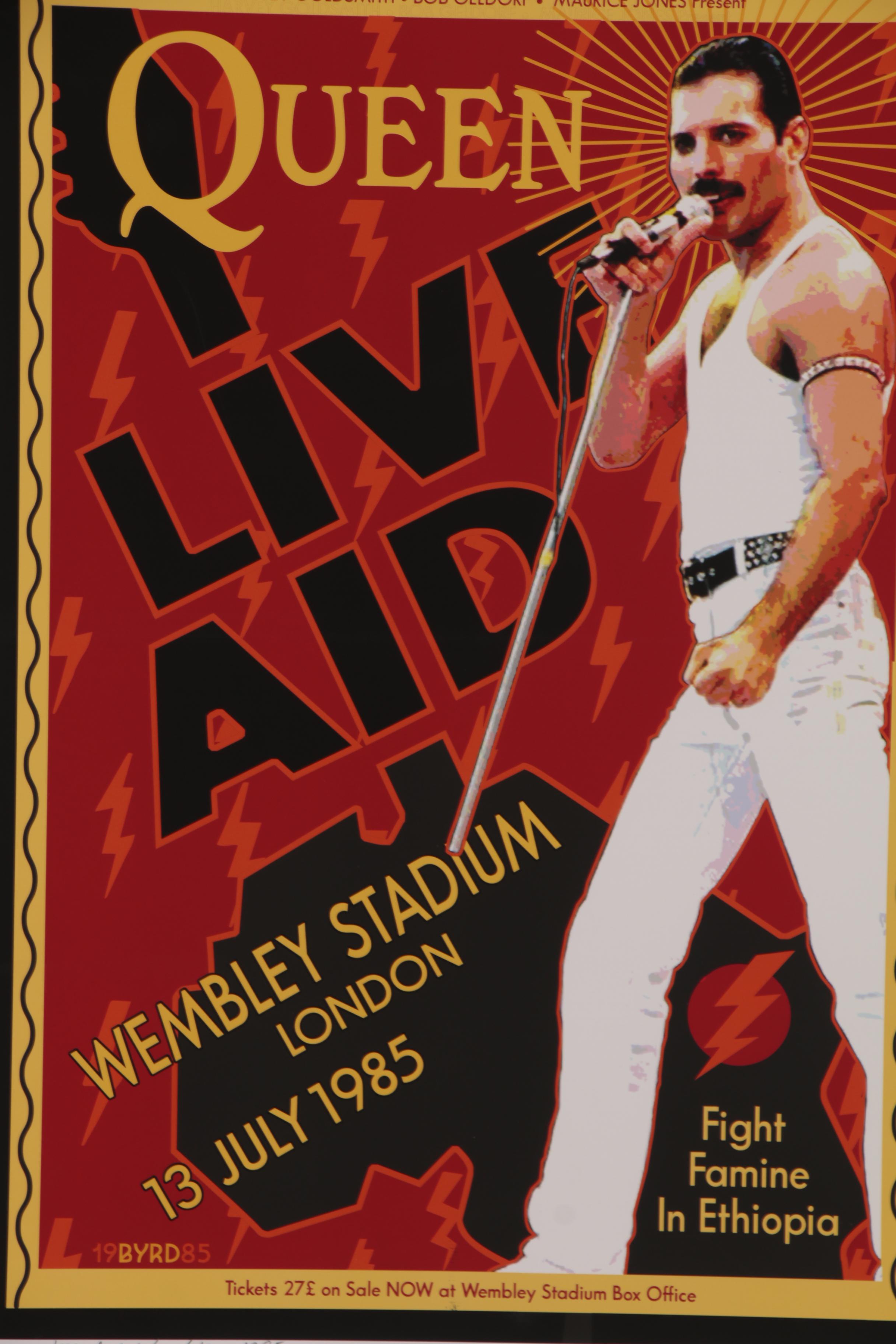 David Edward Byrd Giclée "Queen Live Aid Wembley Stadium July 1985," 2020