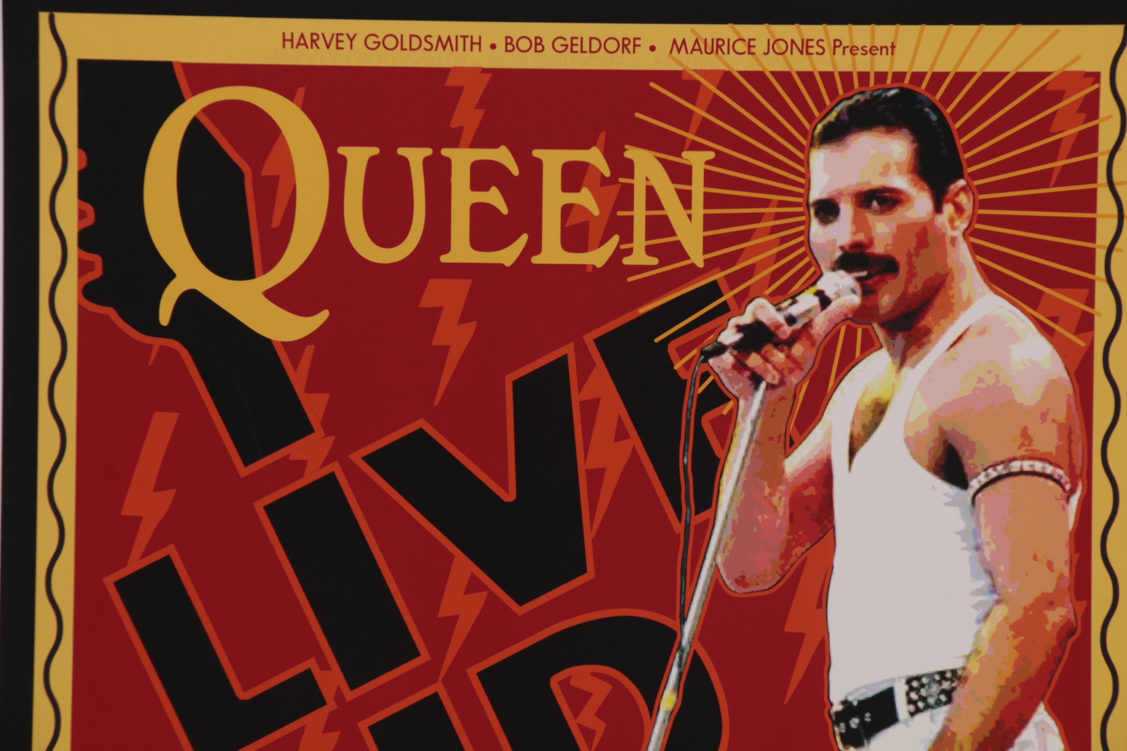 David Edward Byrd Giclée "Queen Live Aid Wembley Stadium July 1985," 2020