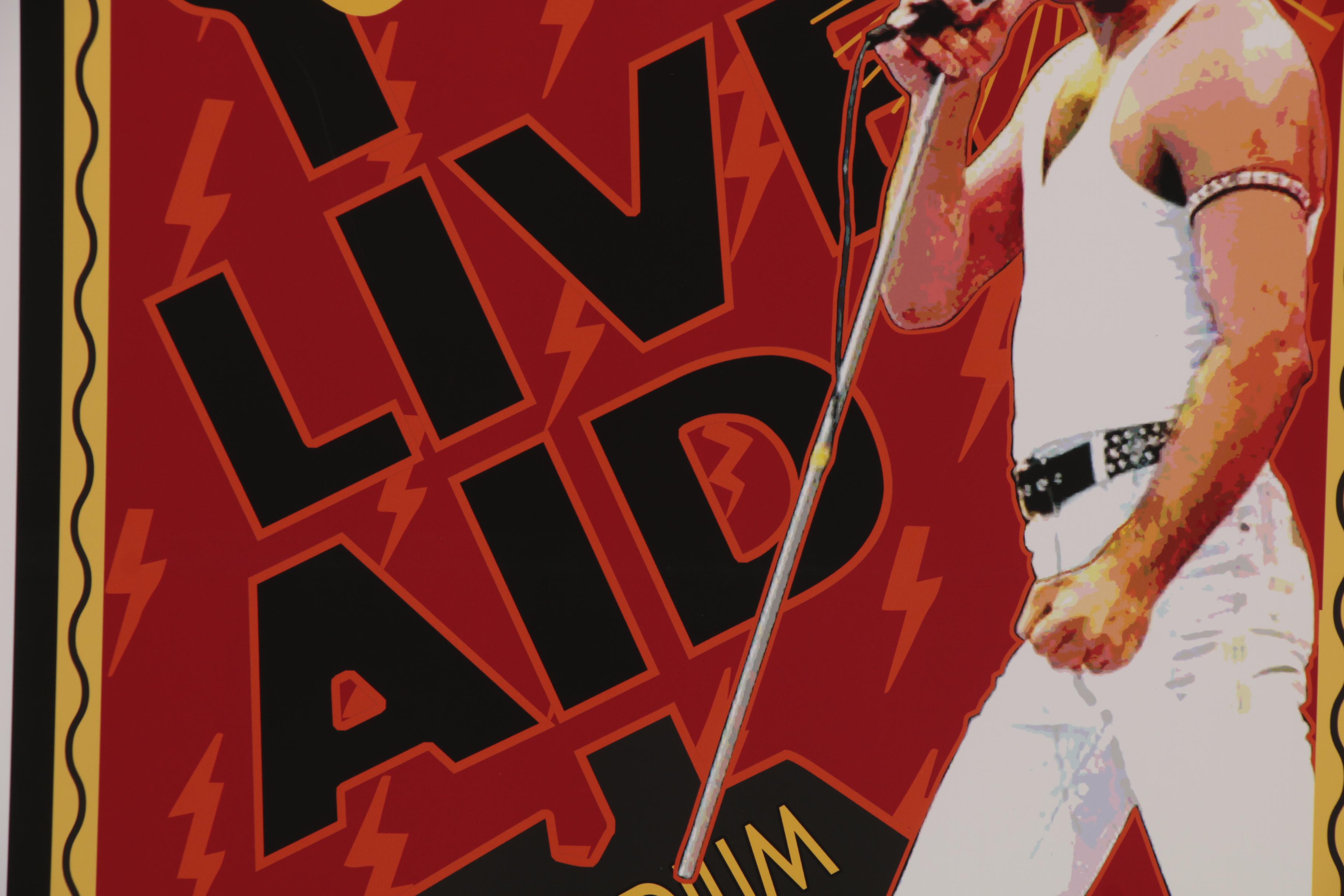David Edward Byrd Giclée "Queen Live Aid Wembley Stadium July 1985," 2020
