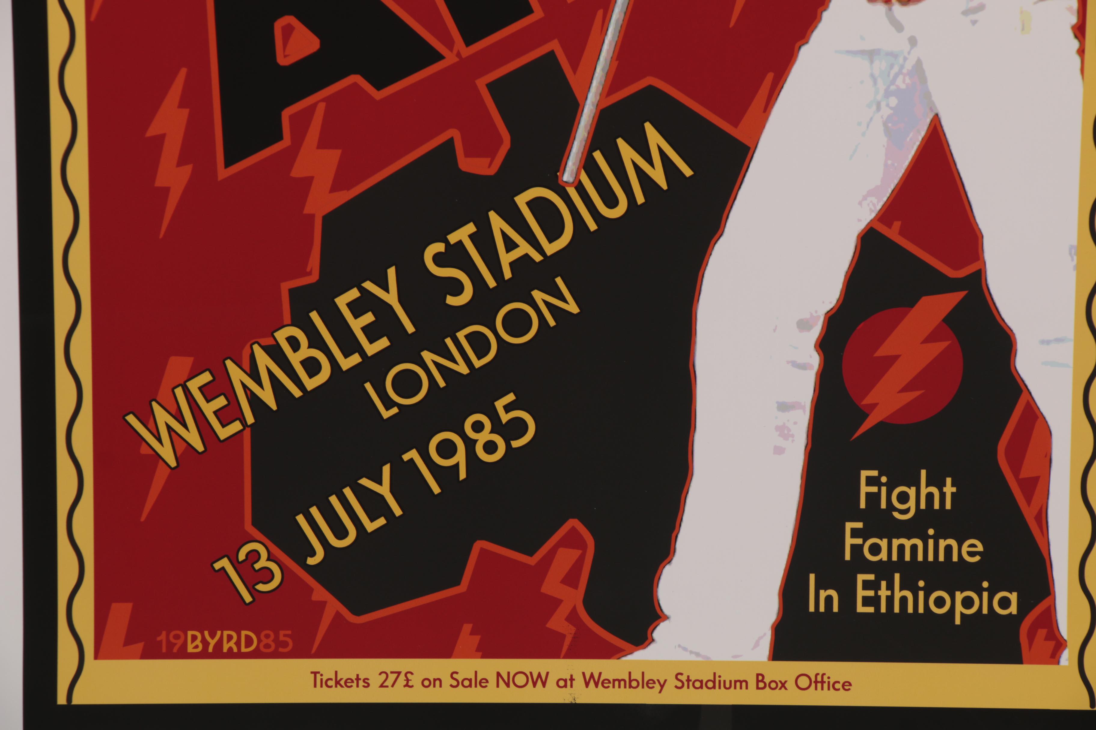 David Edward Byrd Giclée "Queen Live Aid Wembley Stadium July 1985," 2020