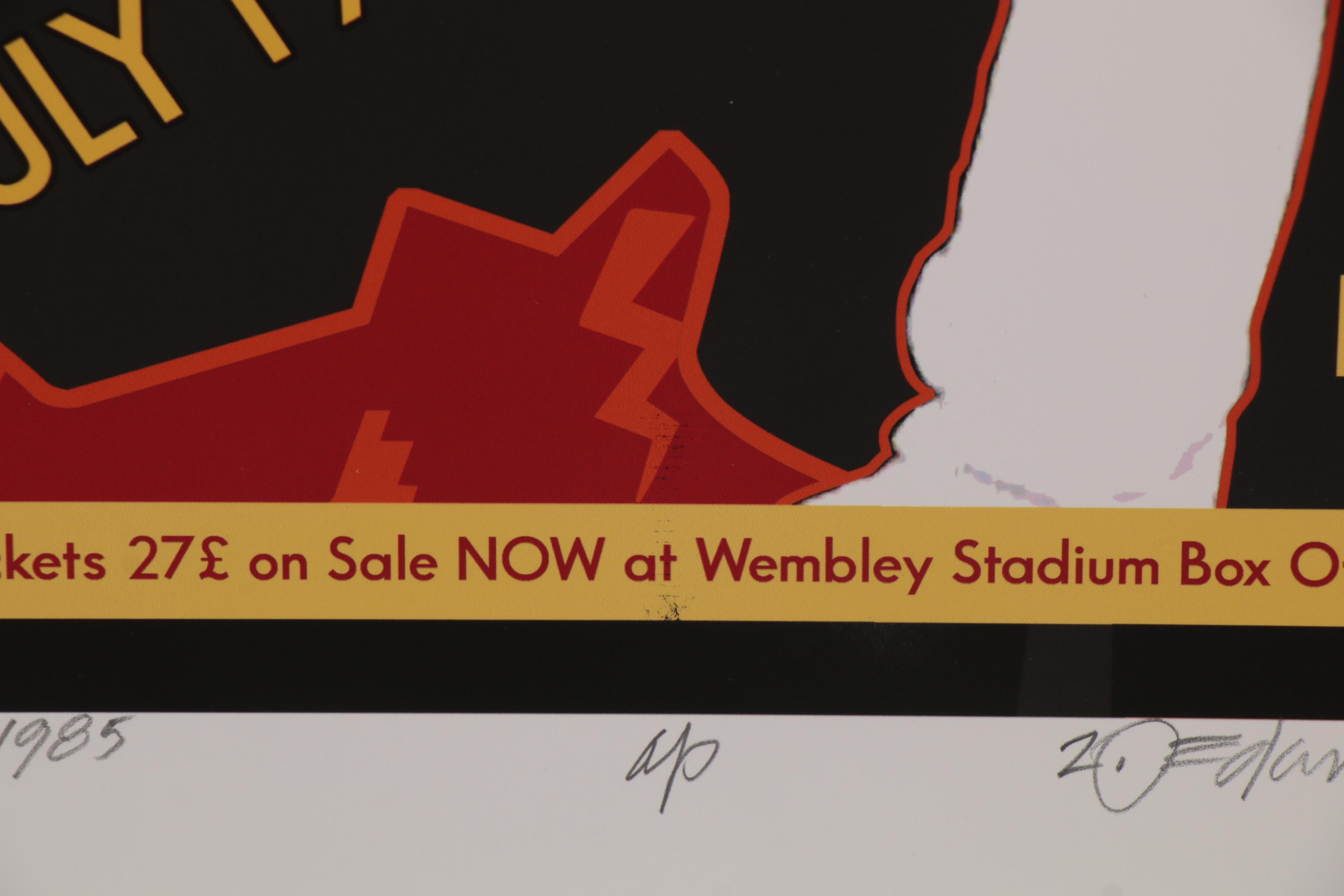 David Edward Byrd Giclée "Queen Live Aid Wembley Stadium July 1985," 2020