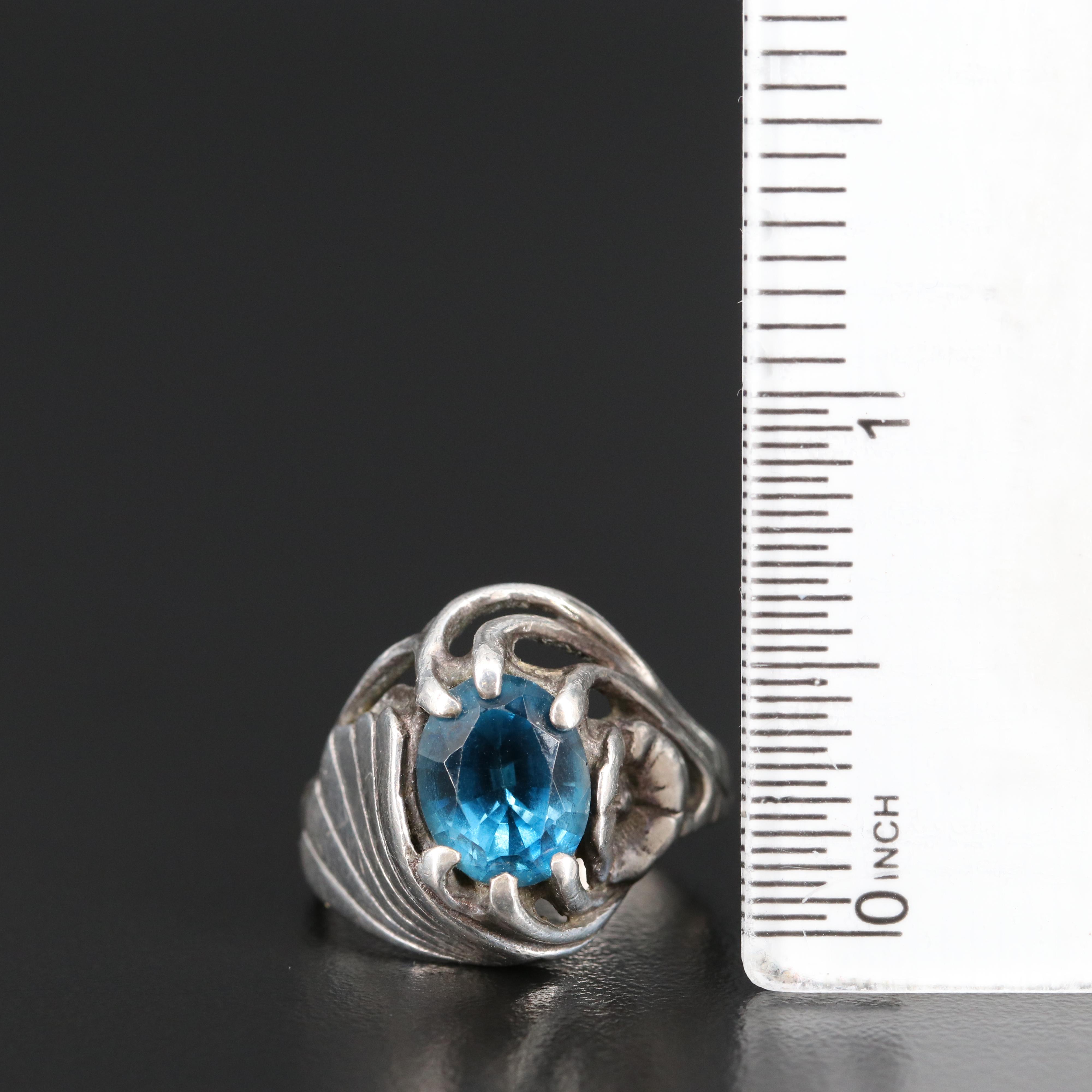 Sterling Silver London Blue Ring