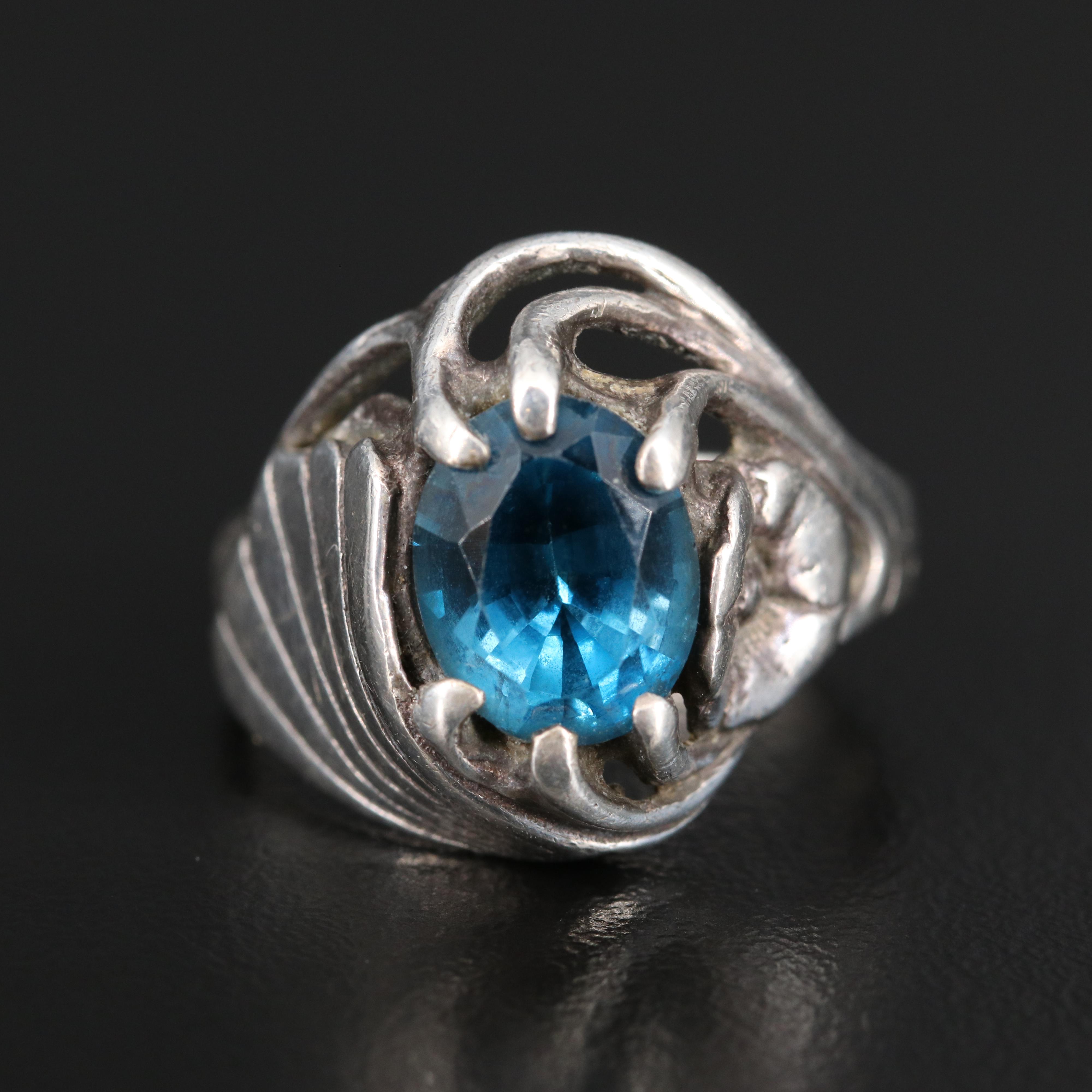 Sterling Silver London Blue Ring