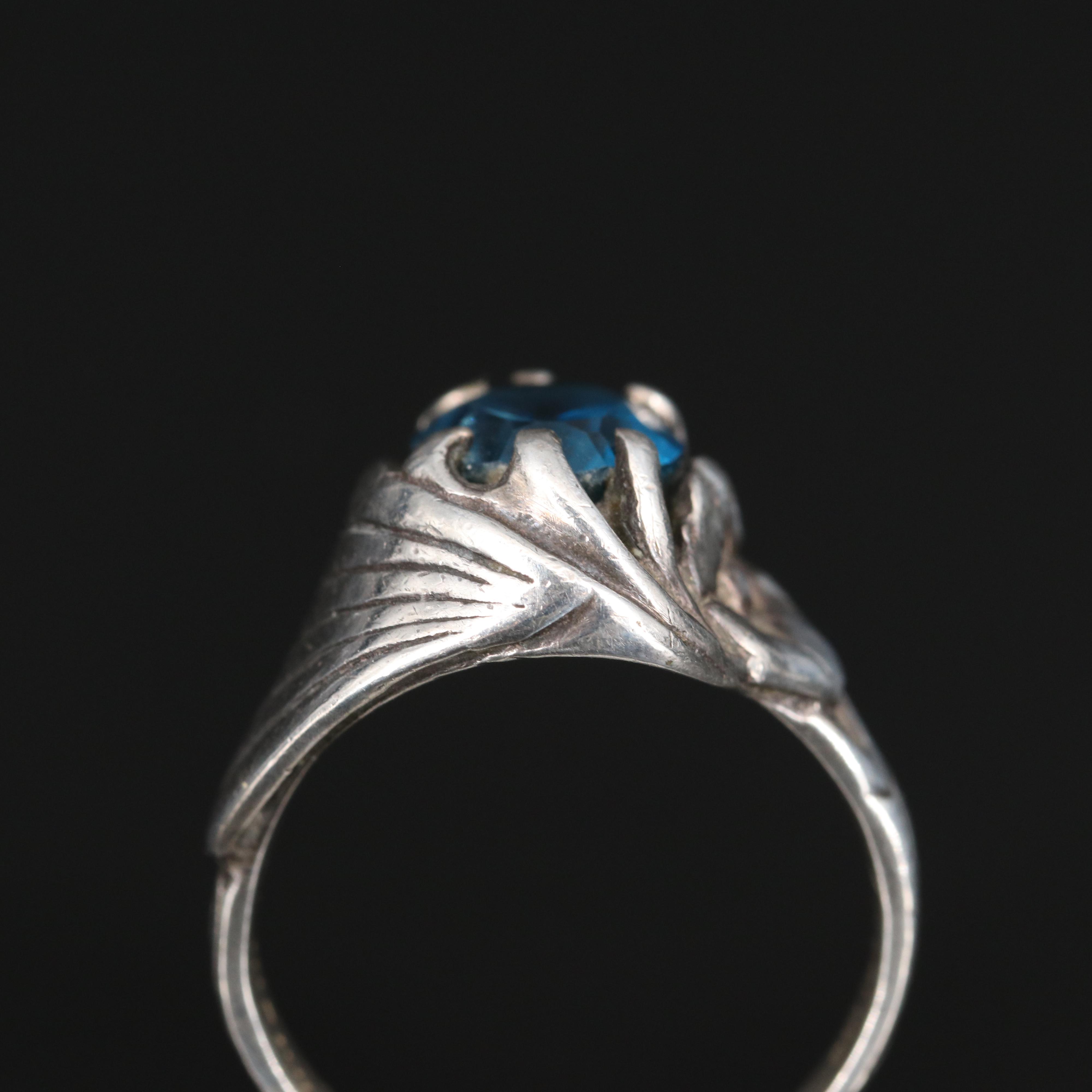 Sterling Silver London Blue Ring