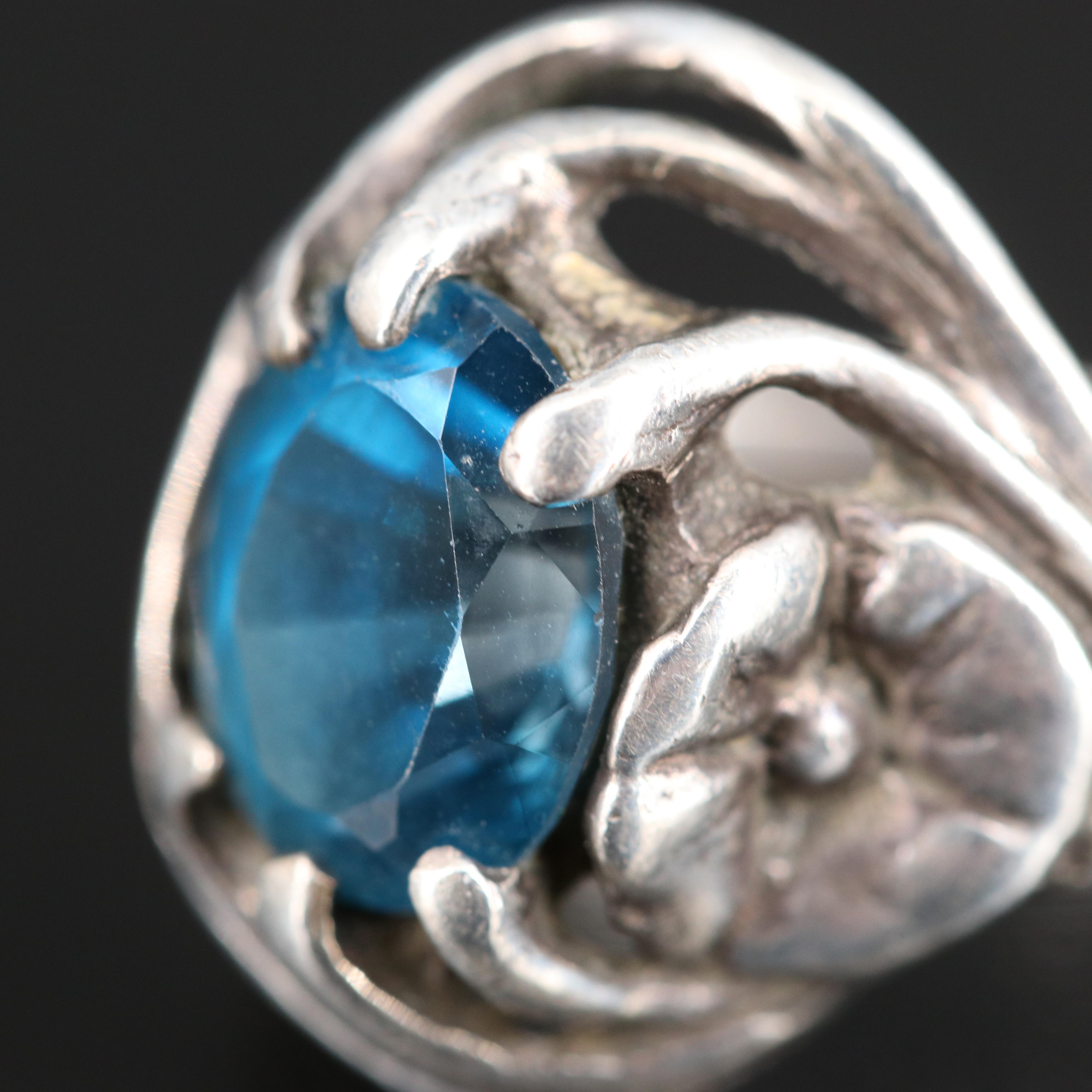 Sterling Silver London Blue Ring