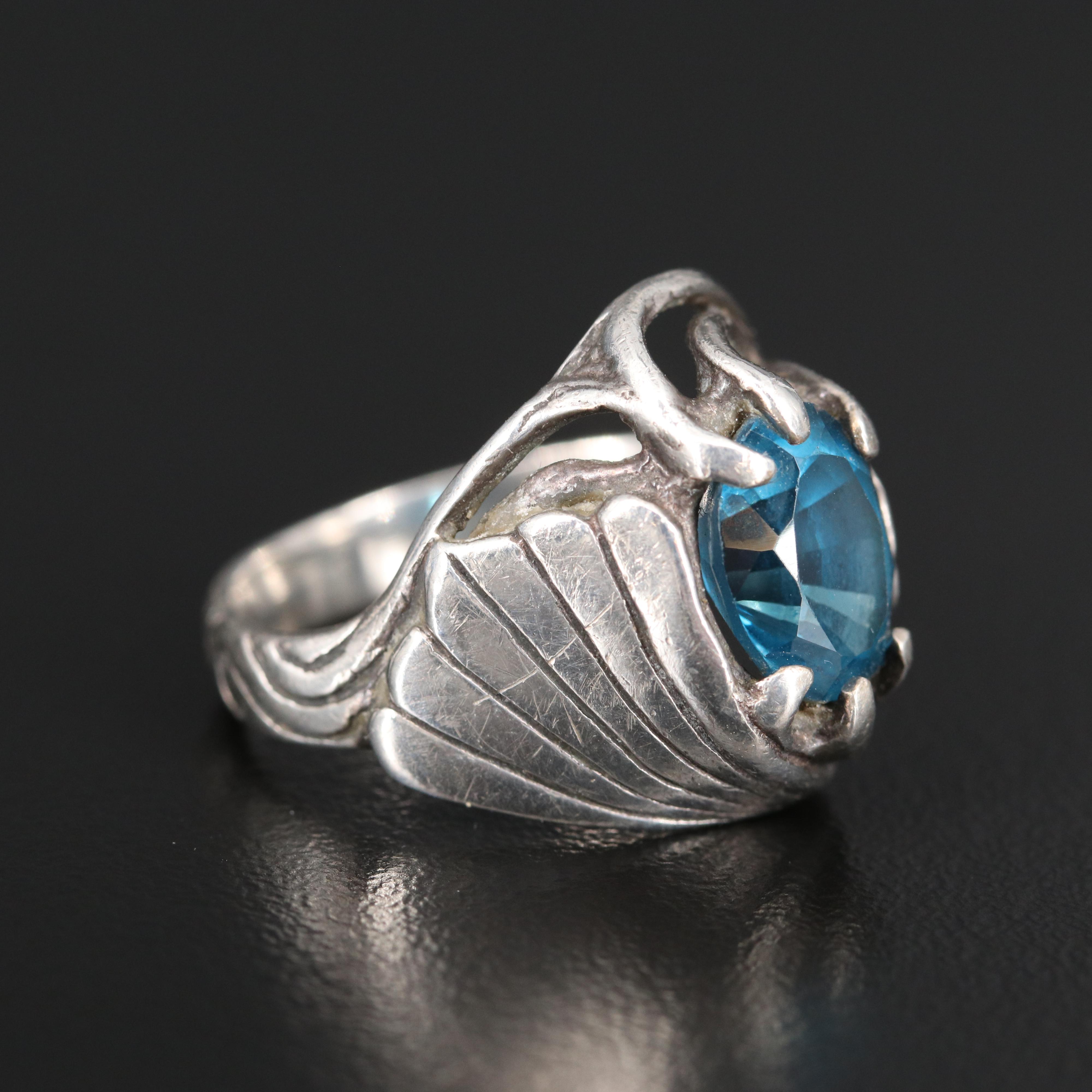 Sterling Silver London Blue Ring