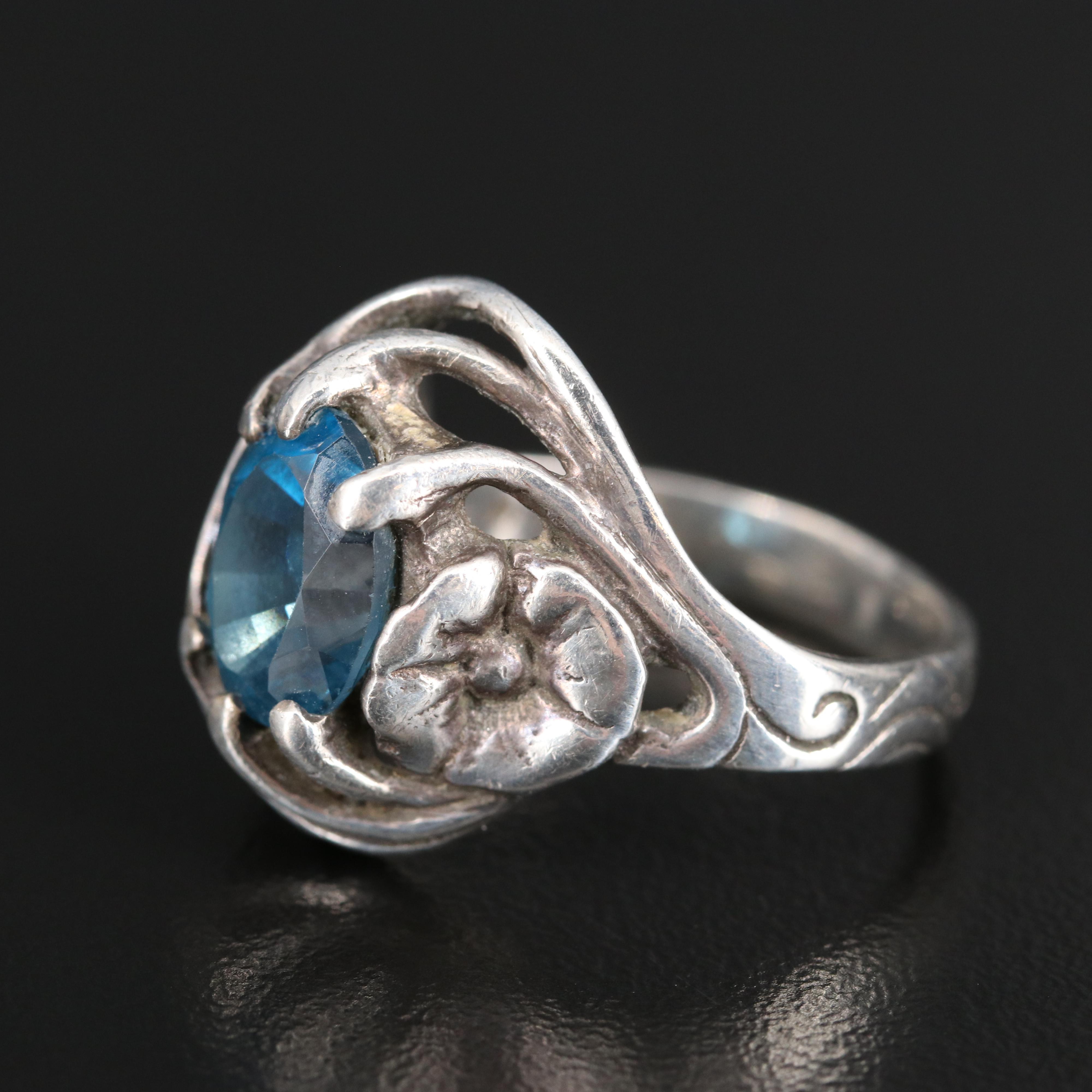 Sterling Silver London Blue Ring