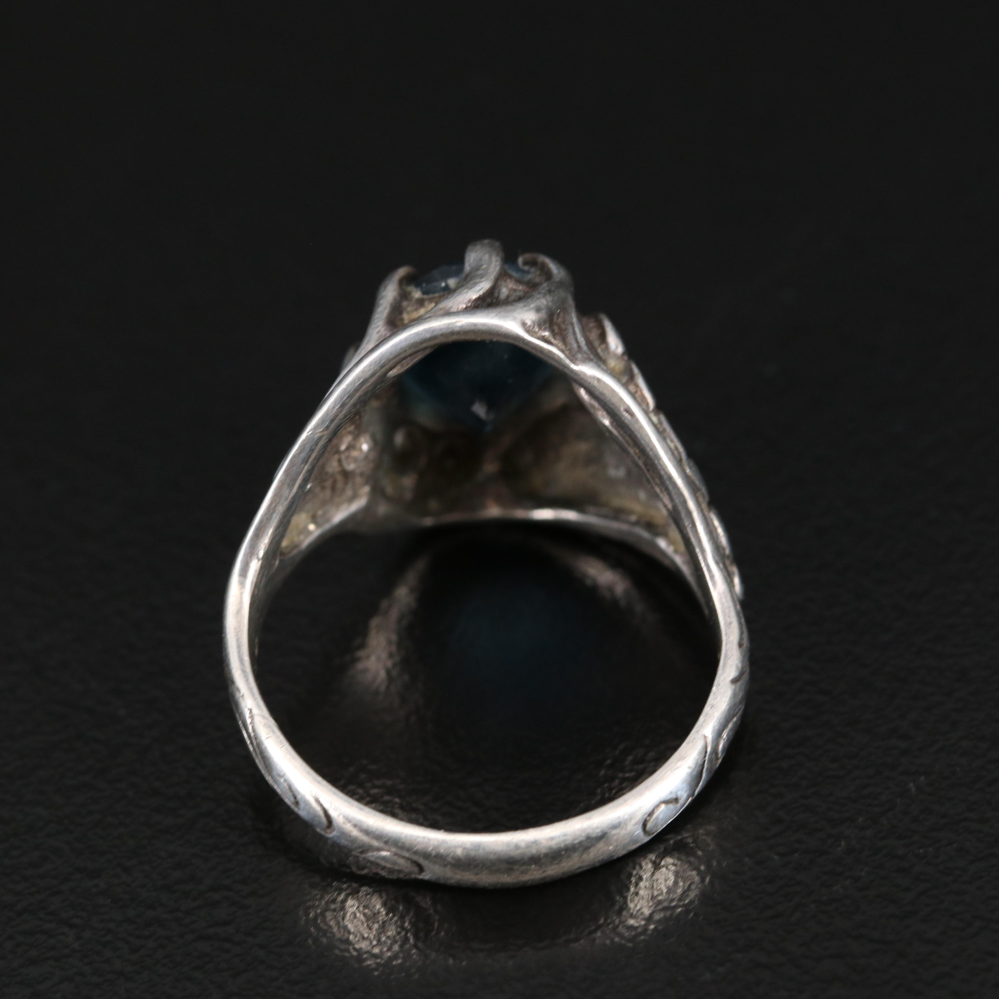 Sterling Silver London Blue Ring