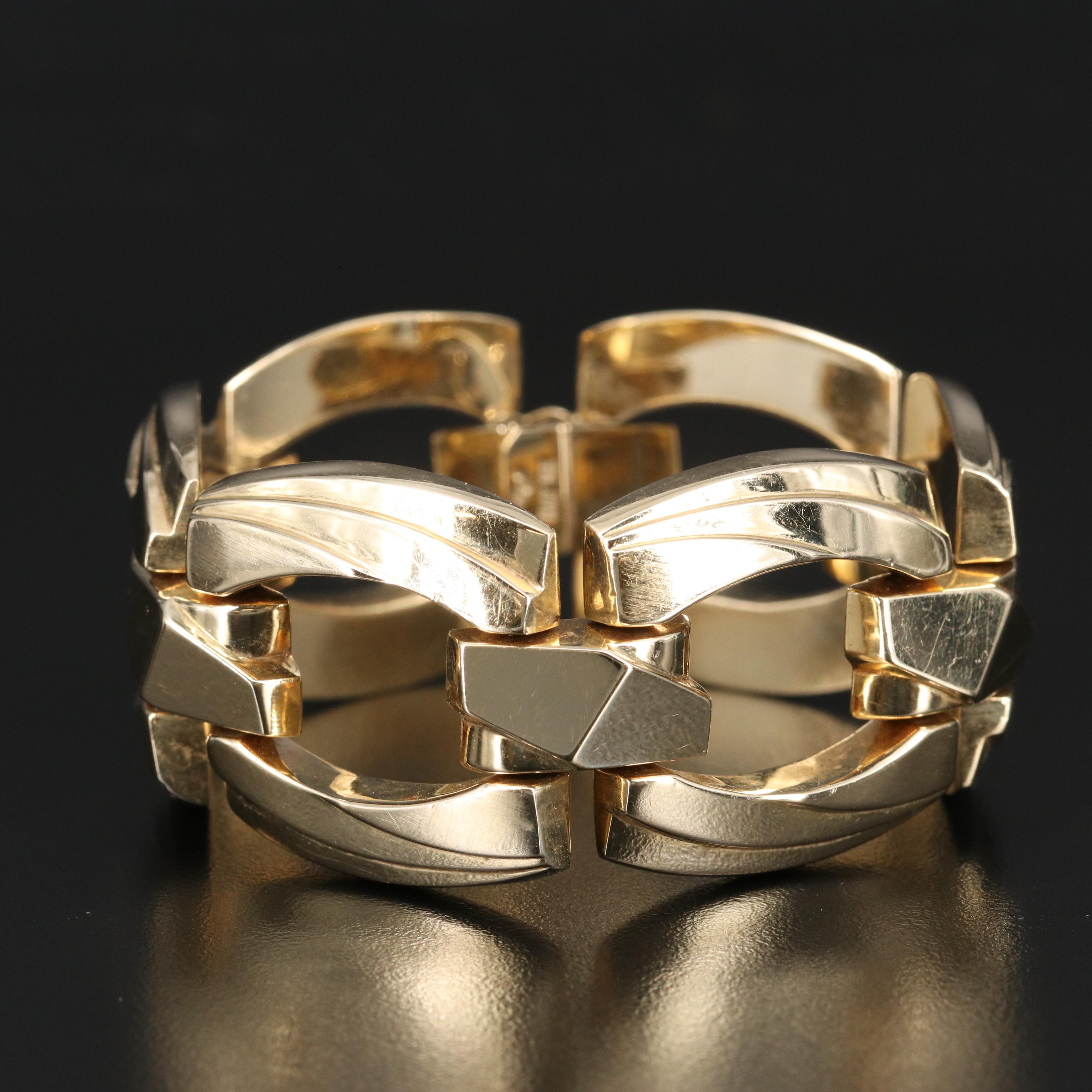 14K Fancy Link Bracelet