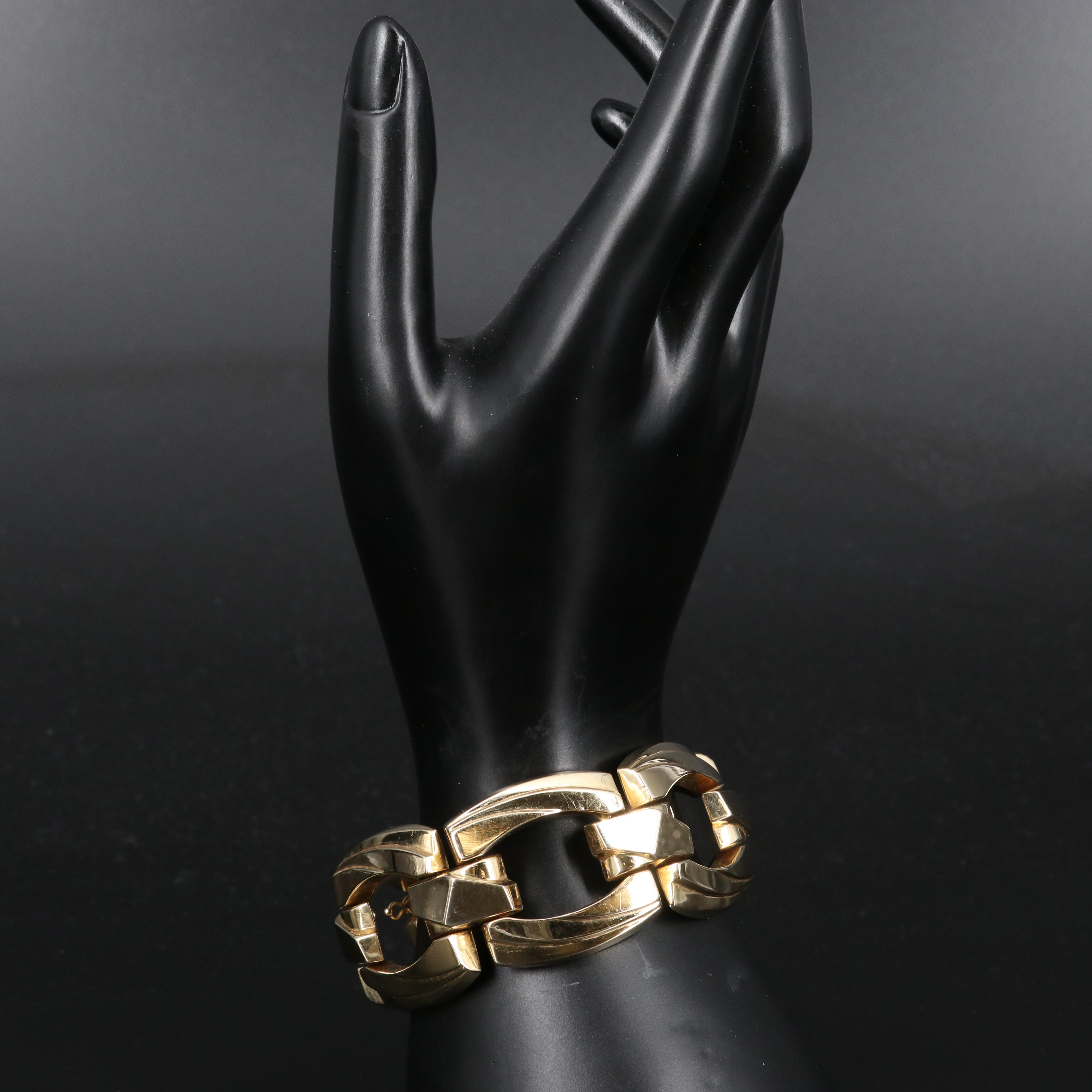 14K Fancy Link Bracelet