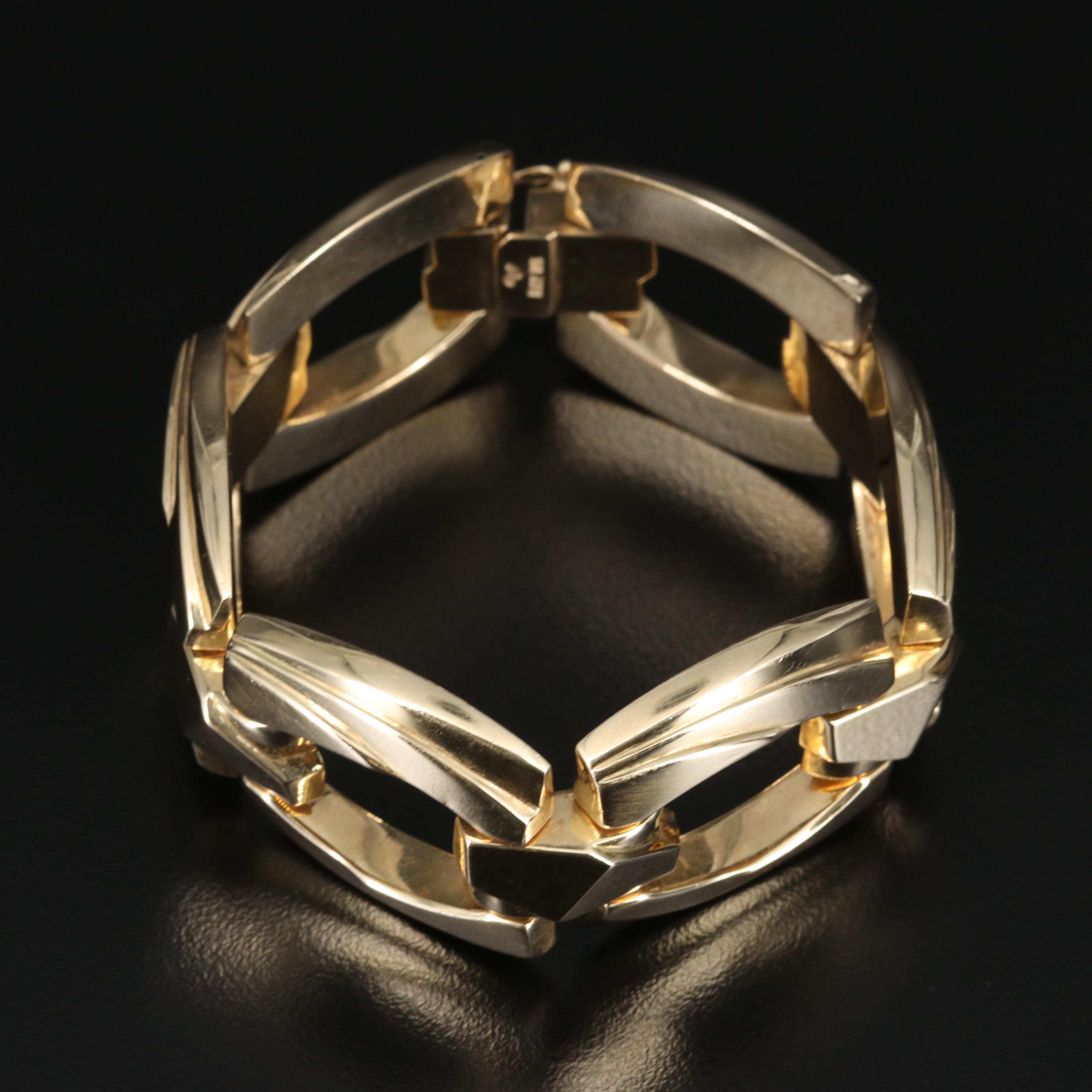 14K Fancy Link Bracelet
