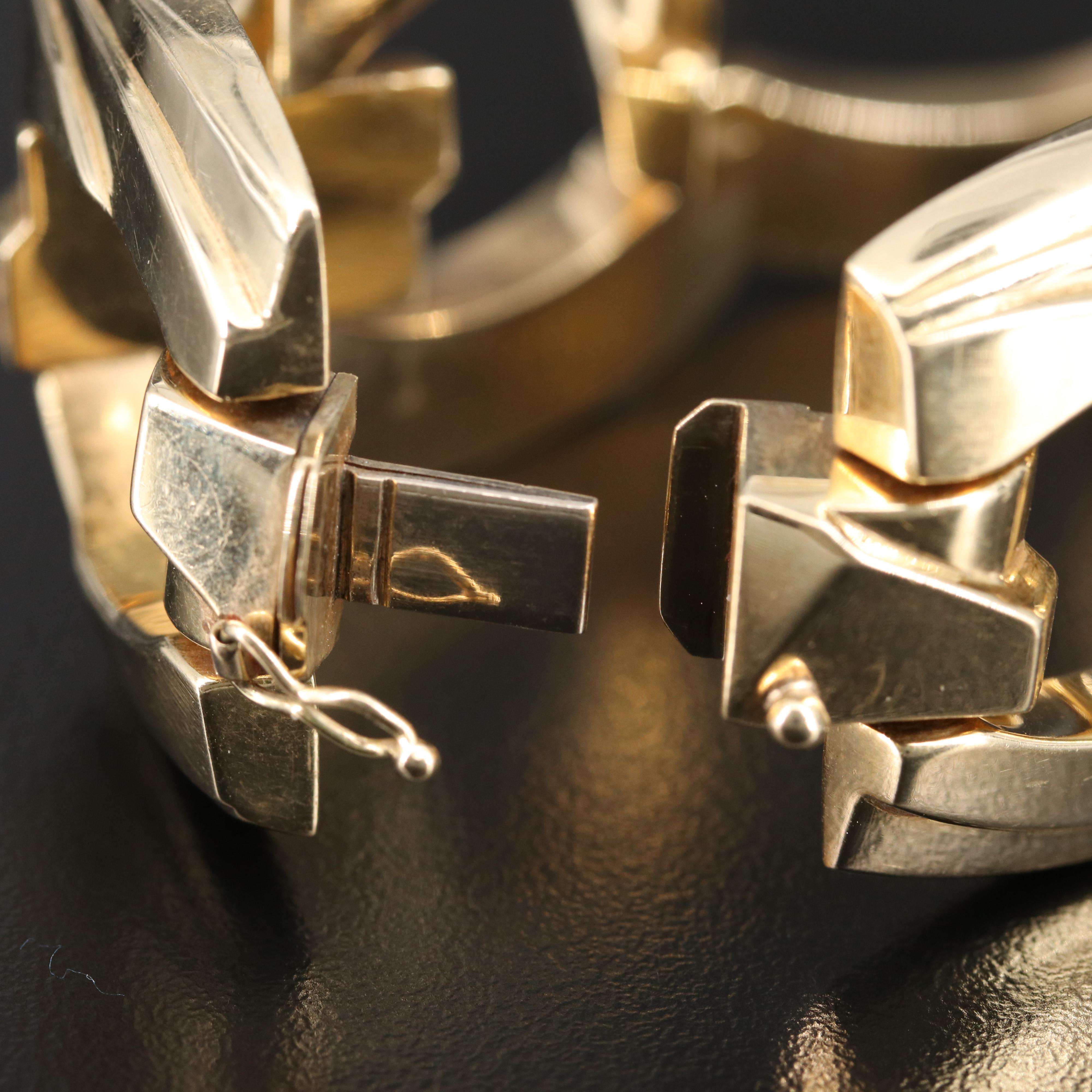 14K Fancy Link Bracelet