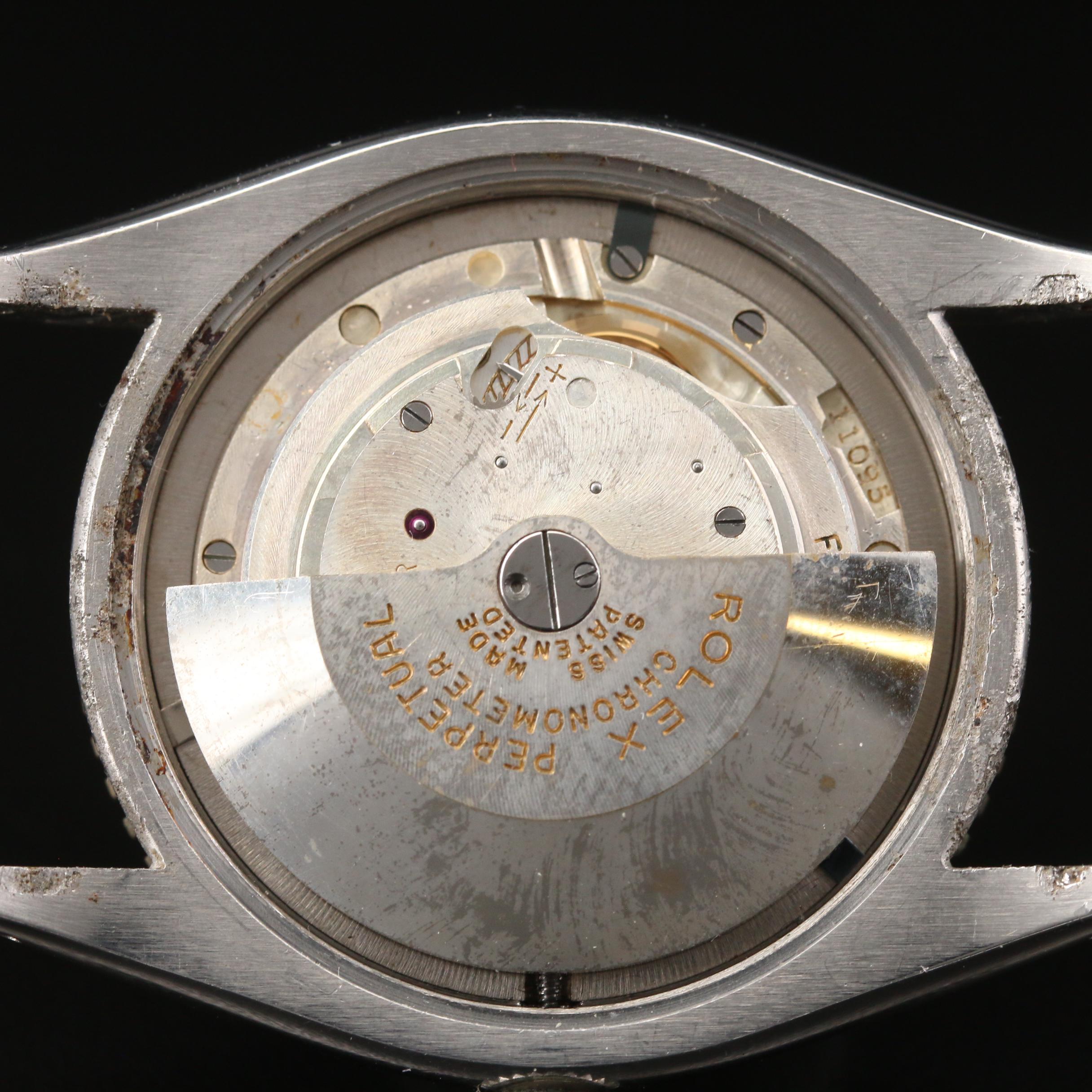 1953 Rolex Turn-O-Graph 6202 Honeycomb Dial Stainless Steel Automatic Watch