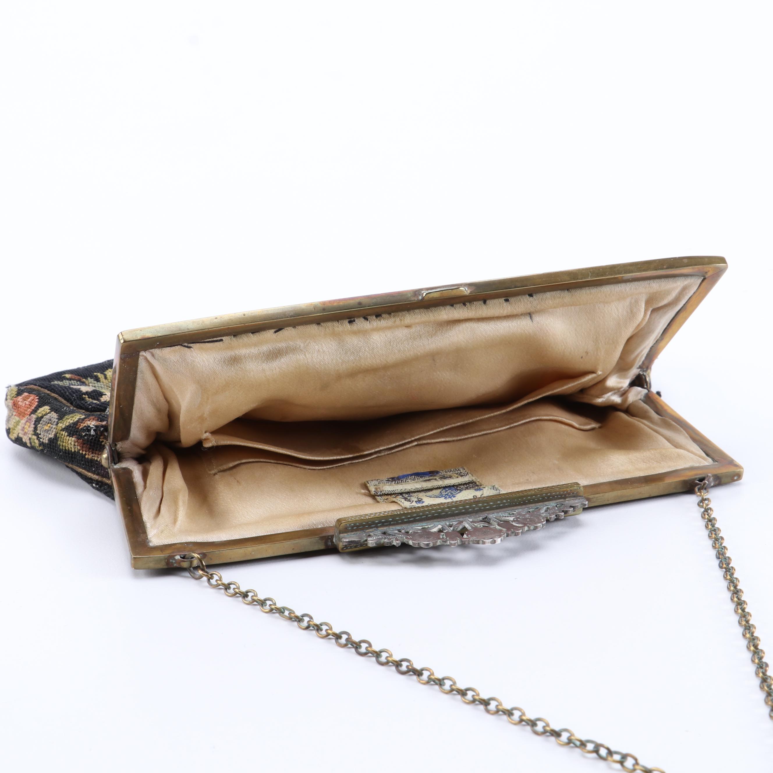 N.B.M. Austria and Other Floral and Scenic Needlepoint Frame Purses