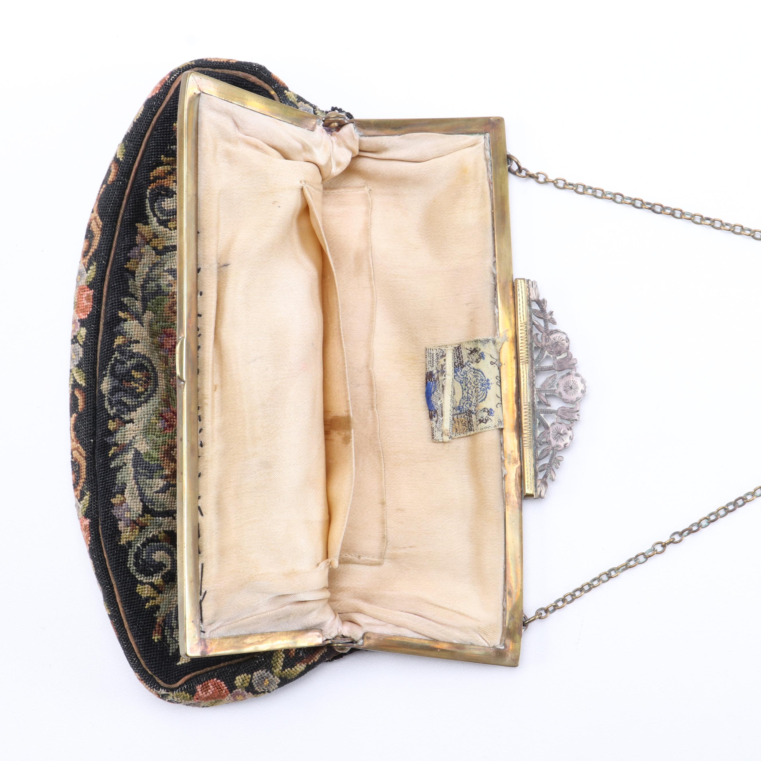 N.B.M. Austria and Other Floral and Scenic Needlepoint Frame Purses