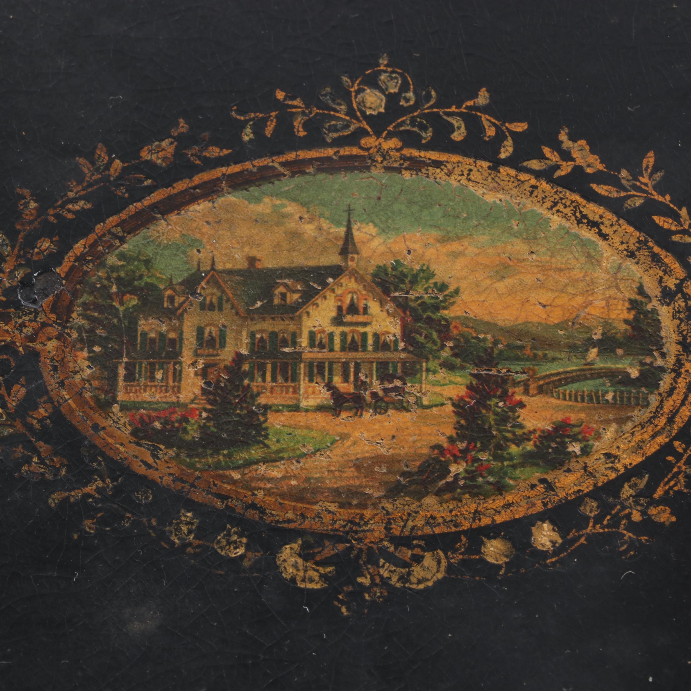 New Home Treadle Sewing Machine and Oak Sewing Table, circa 1890