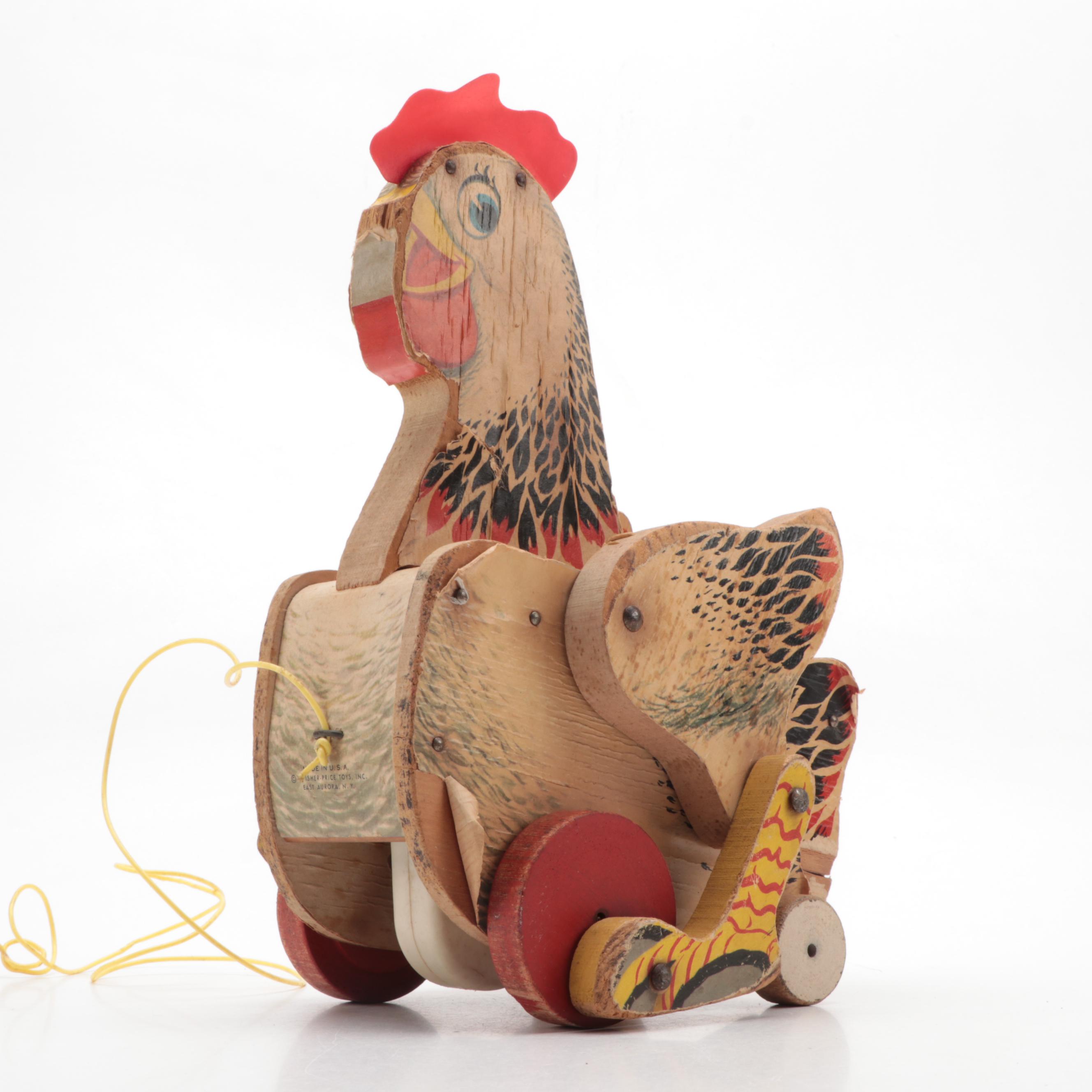 Fisher-Price Wooden Pull-Toys, Vintage