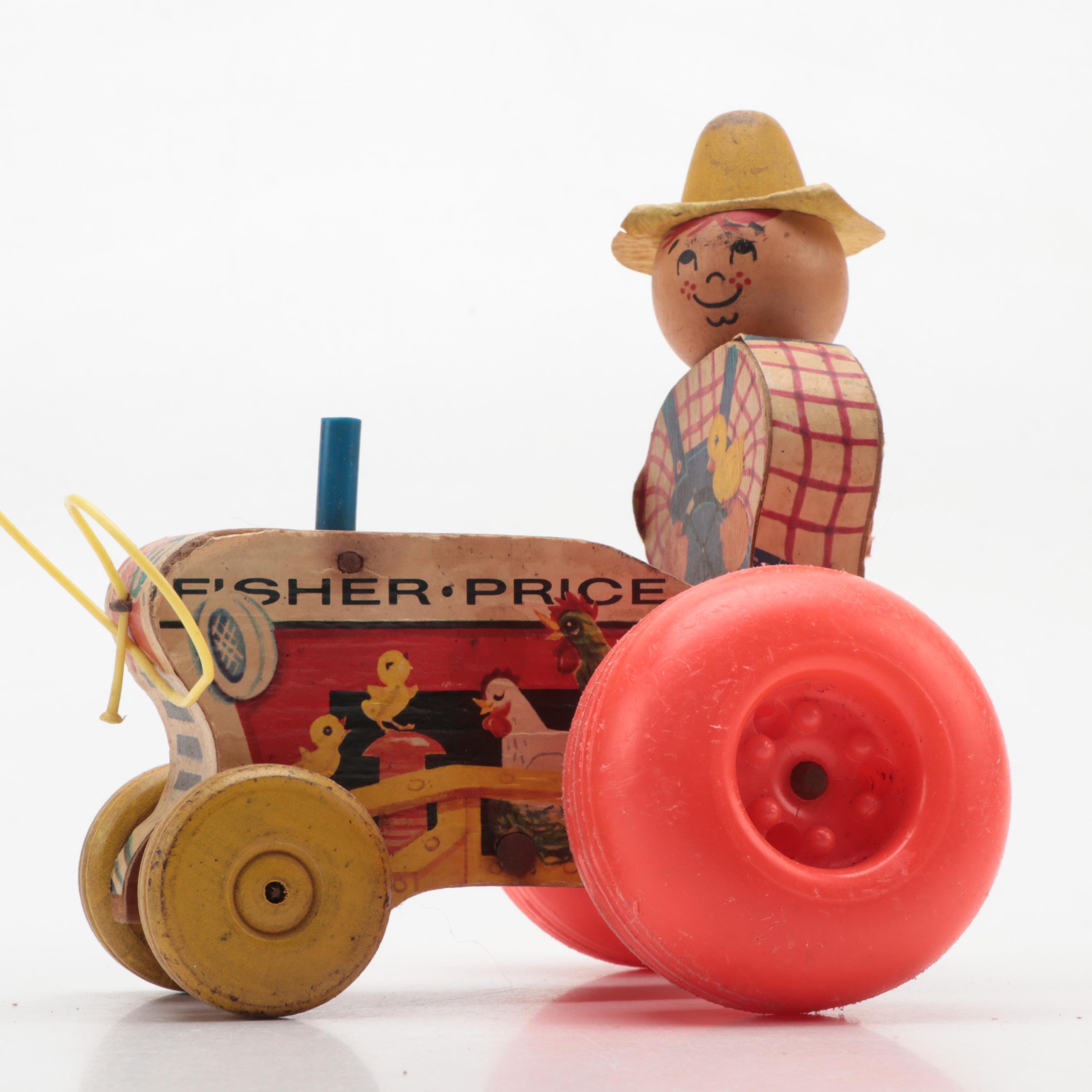 Fisher-Price Wooden Pull-Toys, Vintage