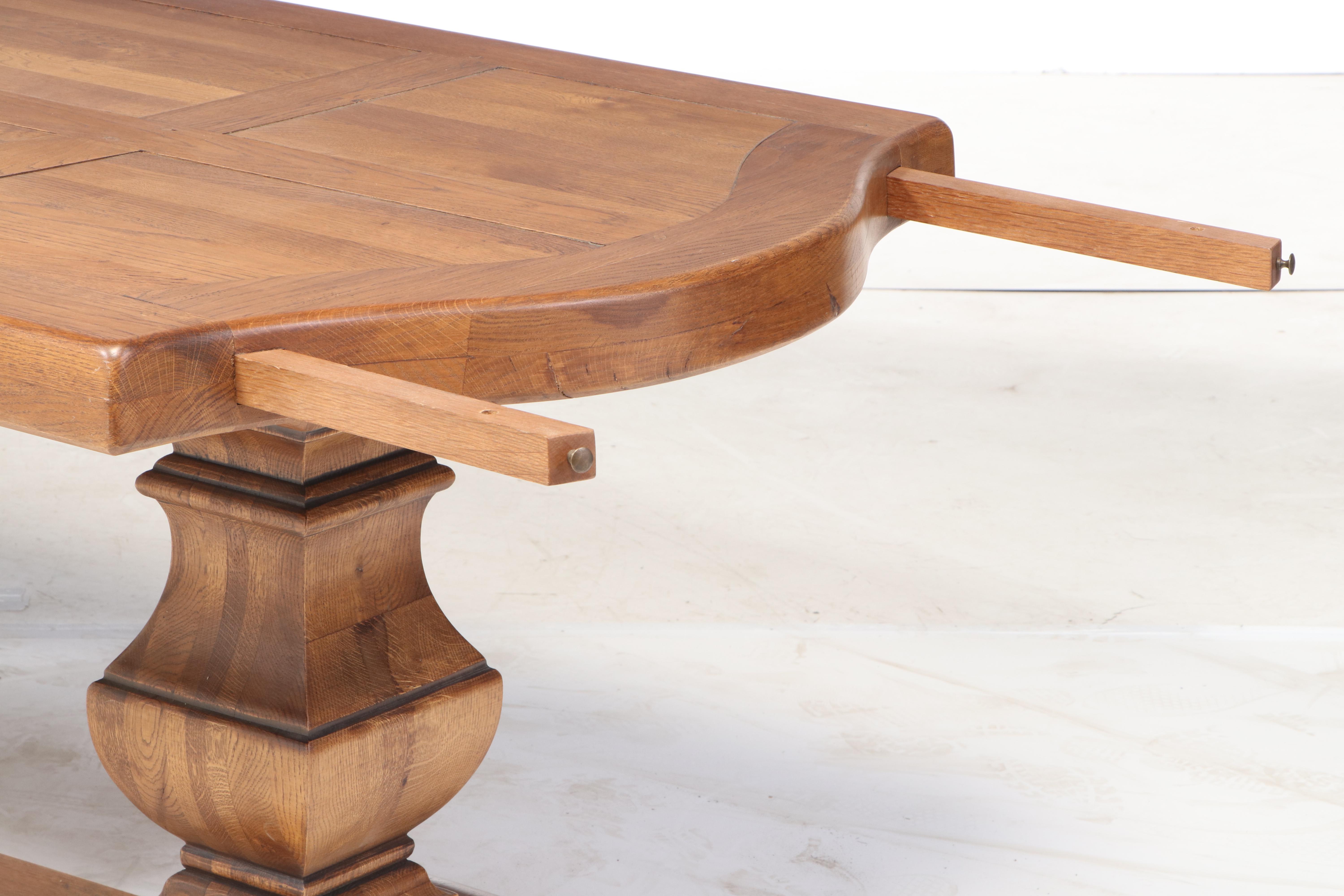 Exigence French Oak Trestle Dining Table