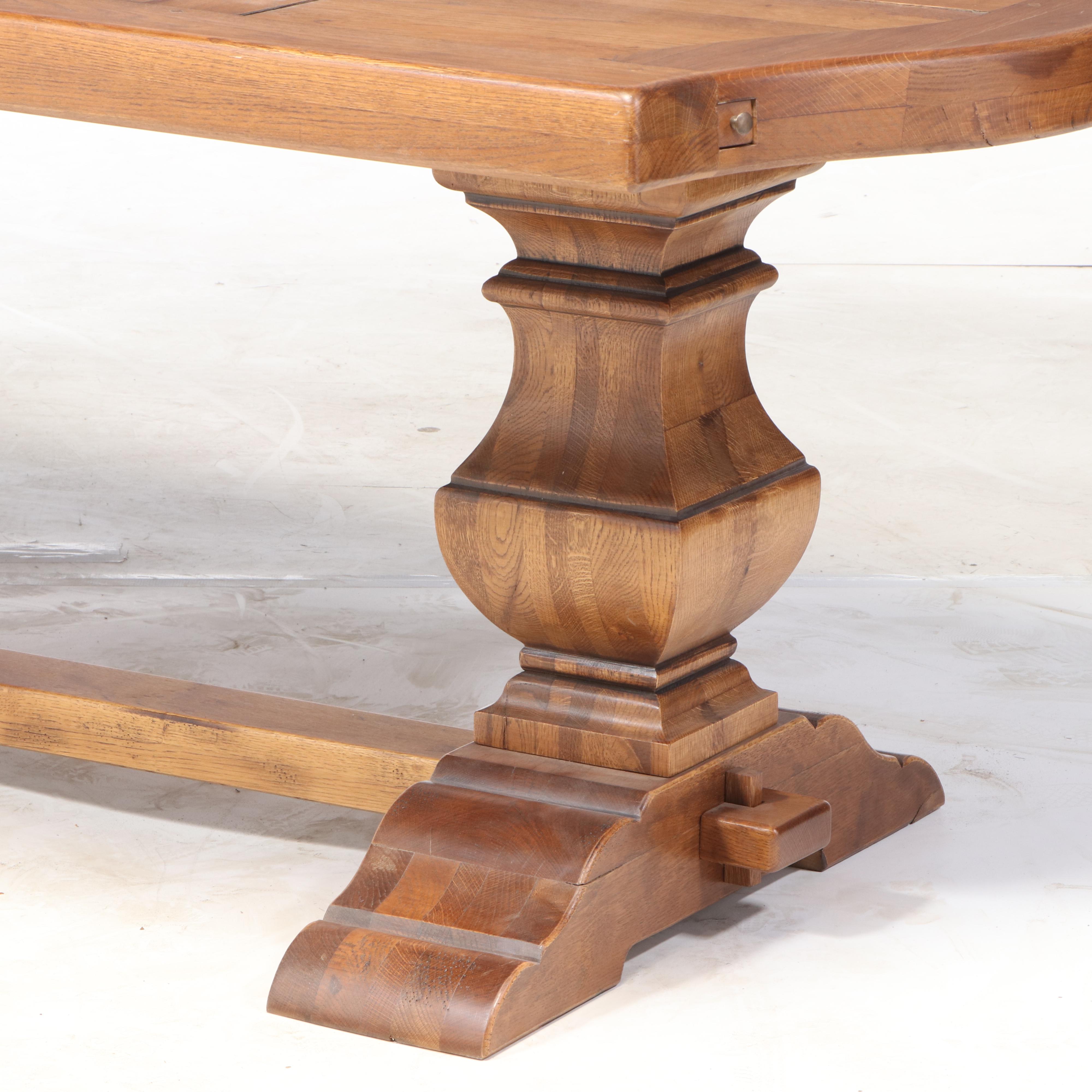 Exigence French Oak Trestle Dining Table