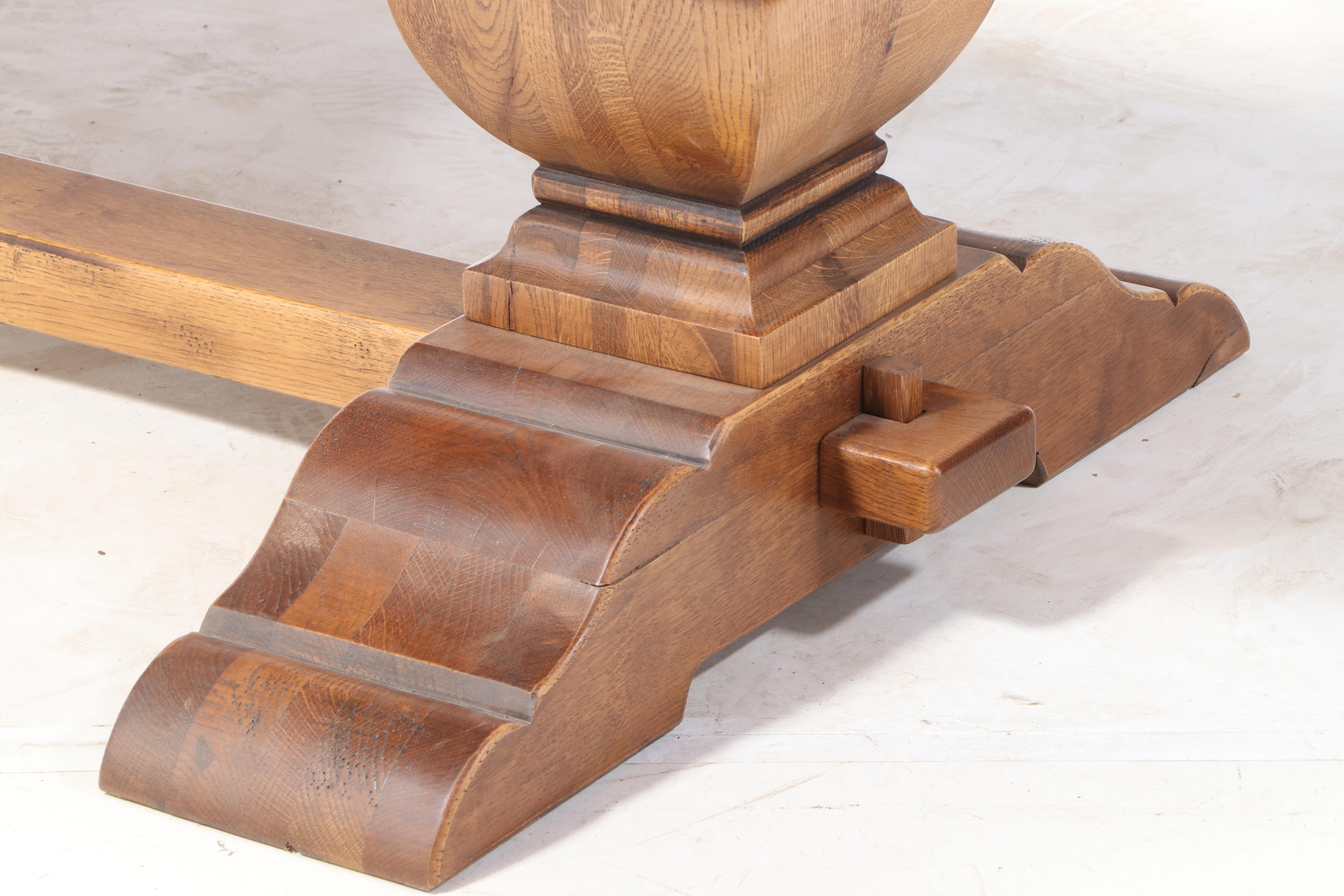 Exigence French Oak Trestle Dining Table