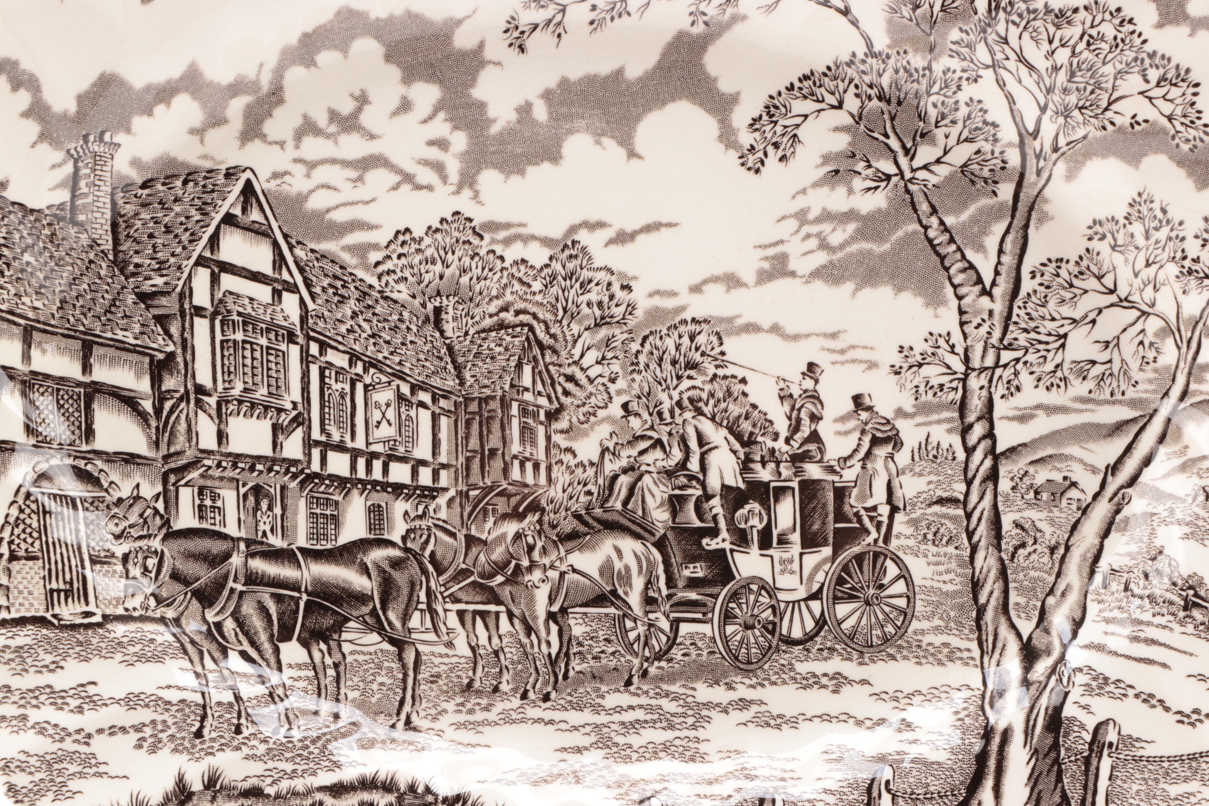 Myott Staffordshire "Royal Mail" Ironstone Dinner and Serveware, Mid-20th C.