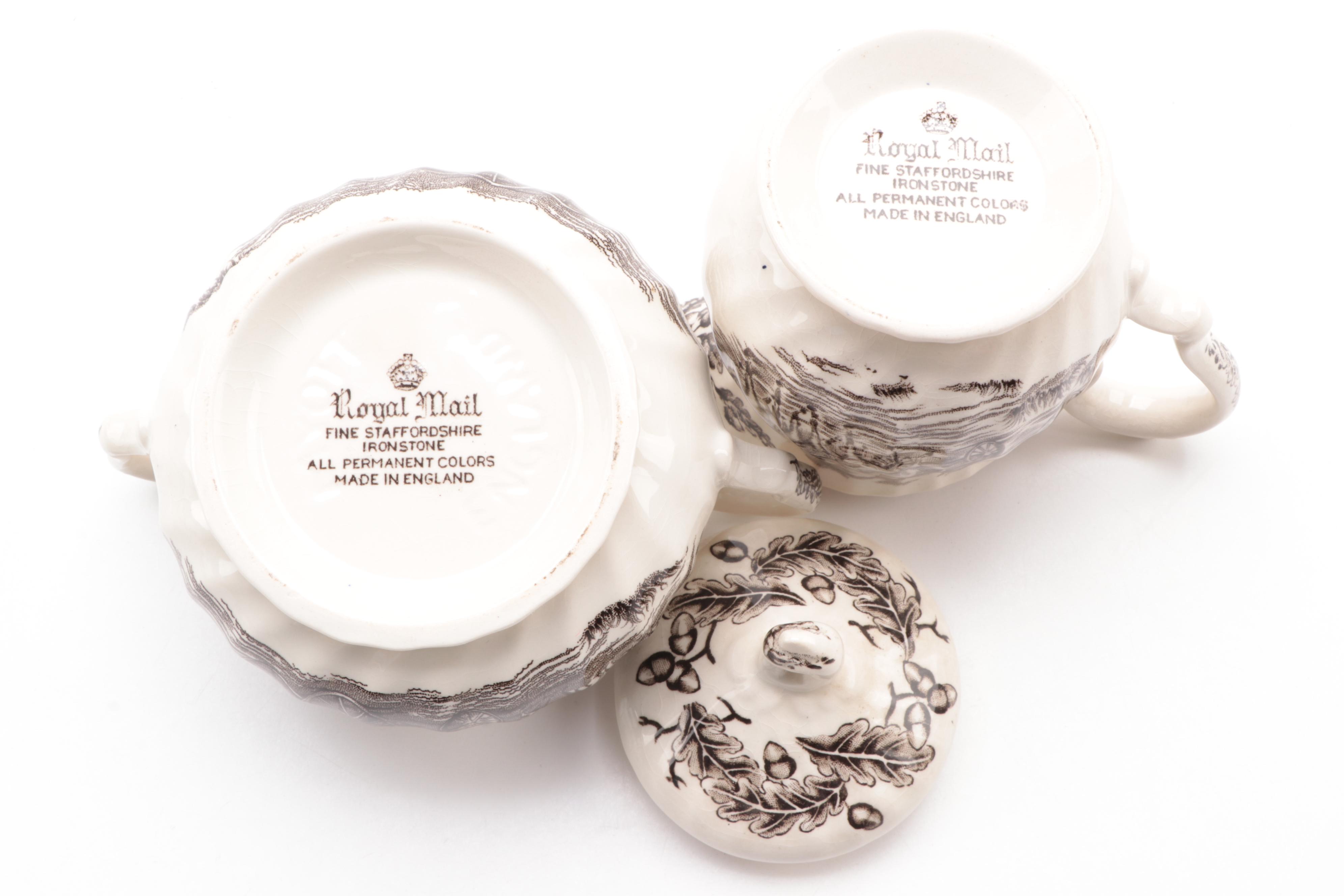 Myott Staffordshire "Royal Mail" Ironstone Dinner and Serveware, Mid-20th C.