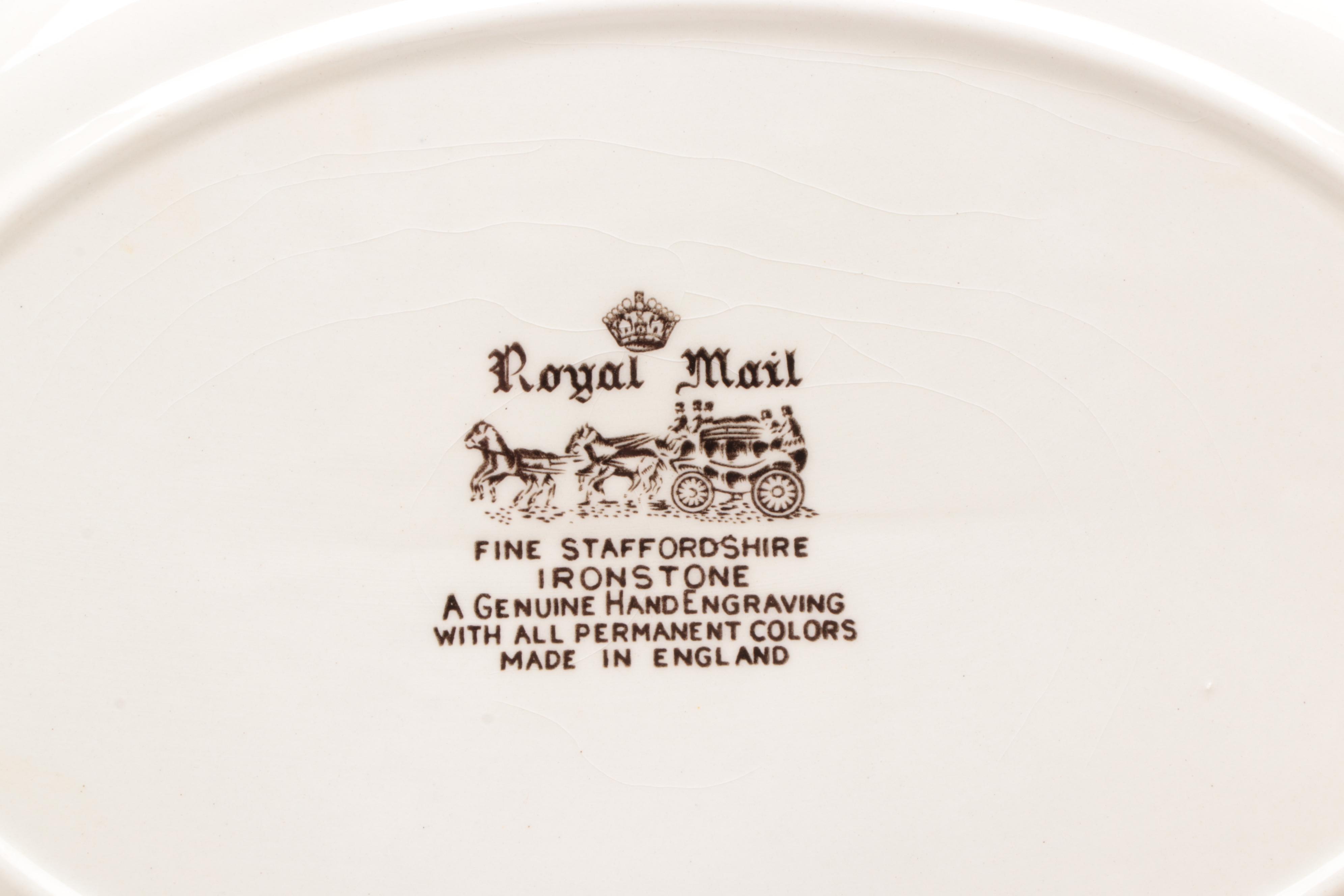 Myott Staffordshire "Royal Mail" Ironstone Dinner and Serveware, Mid-20th C.