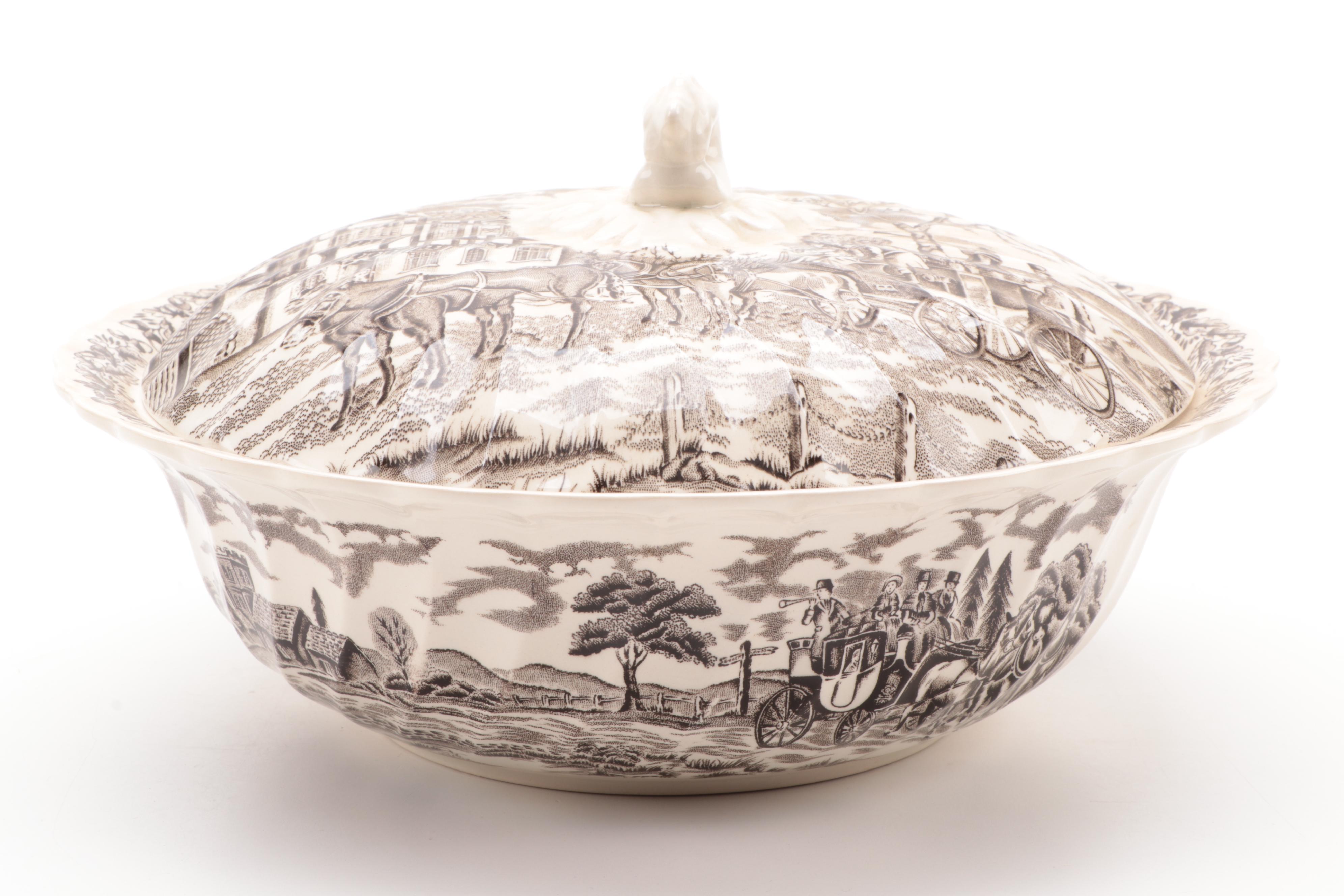 Myott Staffordshire "Royal Mail" Ironstone Dinner and Serveware, Mid-20th C.