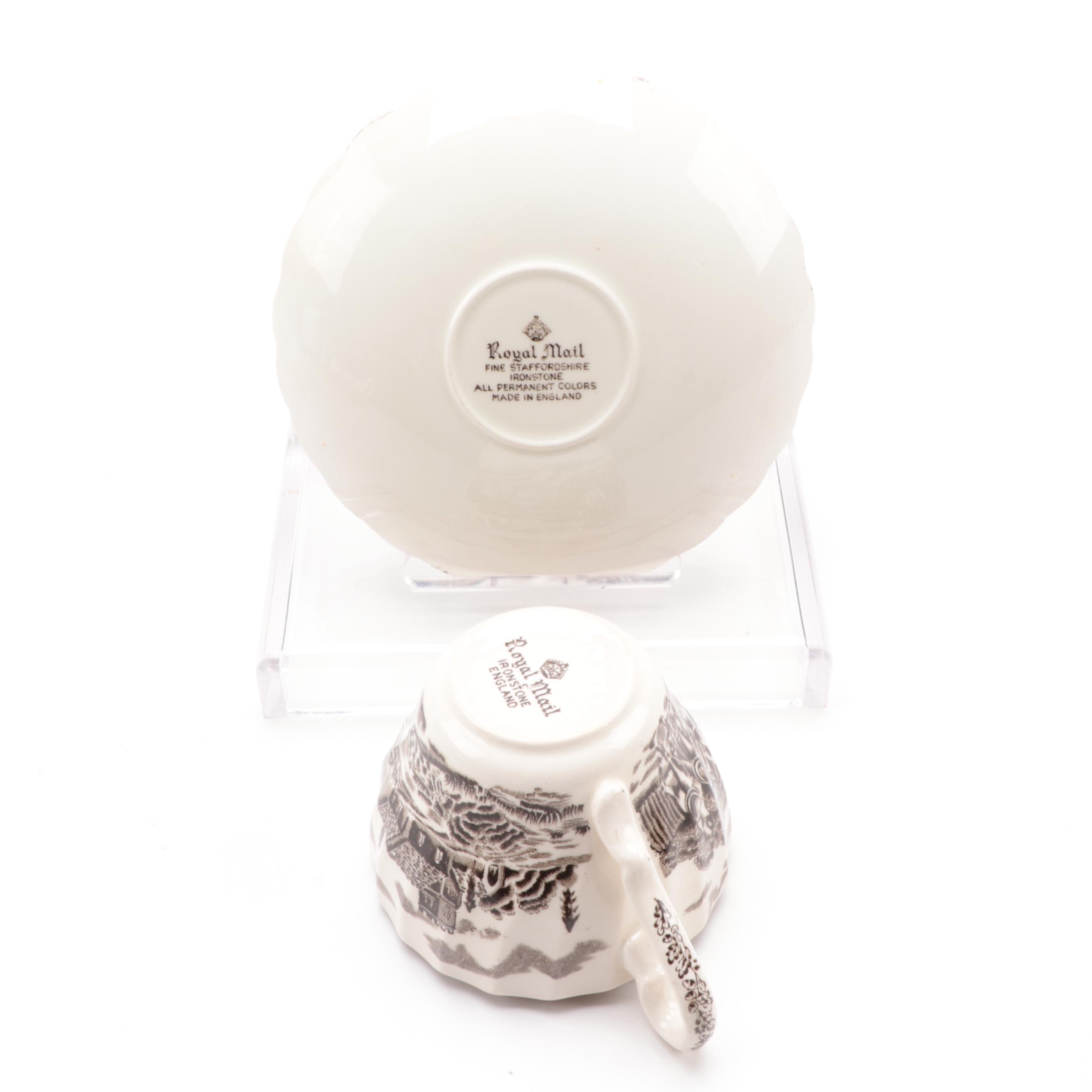 Myott Staffordshire "Royal Mail" Ironstone Dinner and Serveware, Mid-20th C.