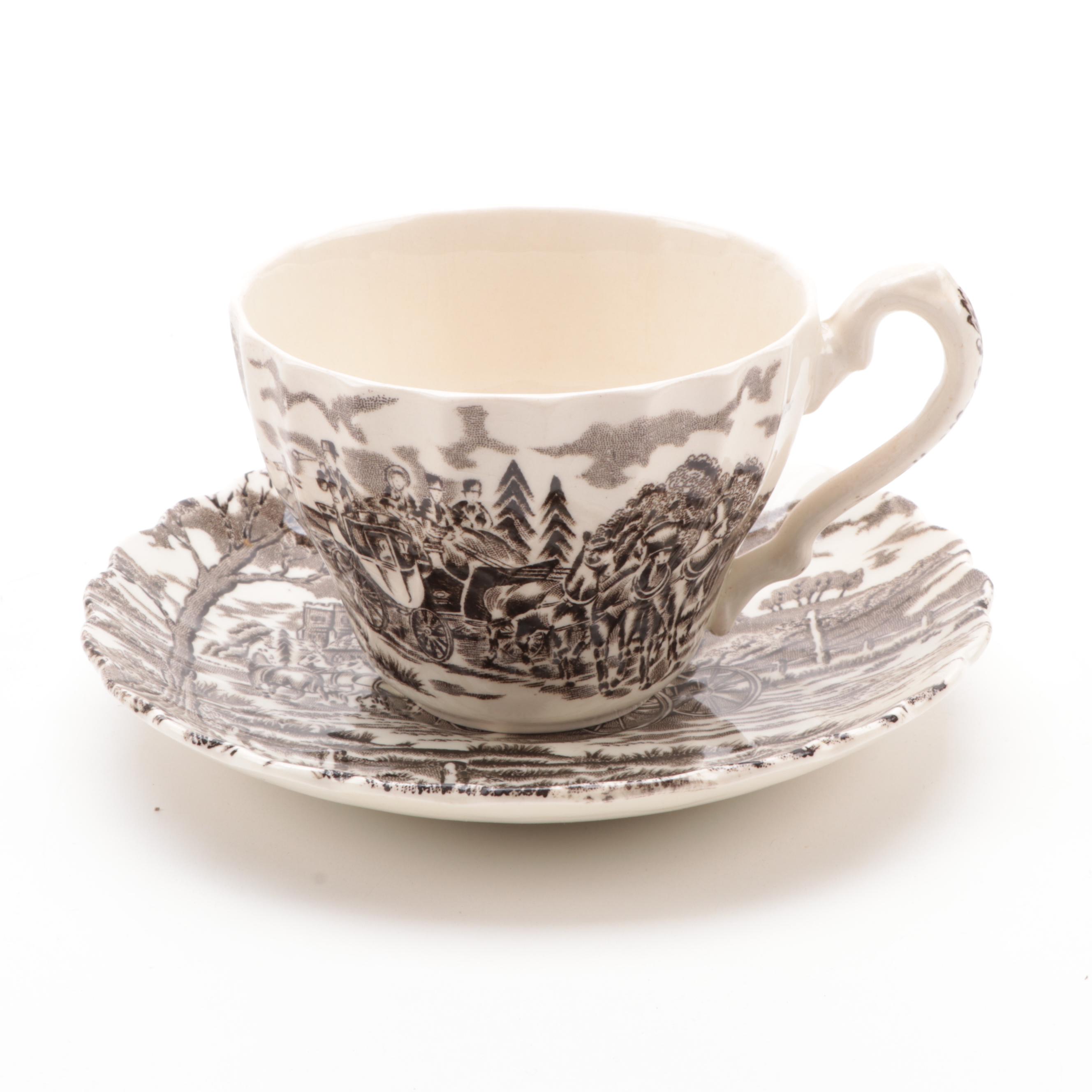 Myott Staffordshire "Royal Mail" Ironstone Dinner and Serveware, Mid-20th C.