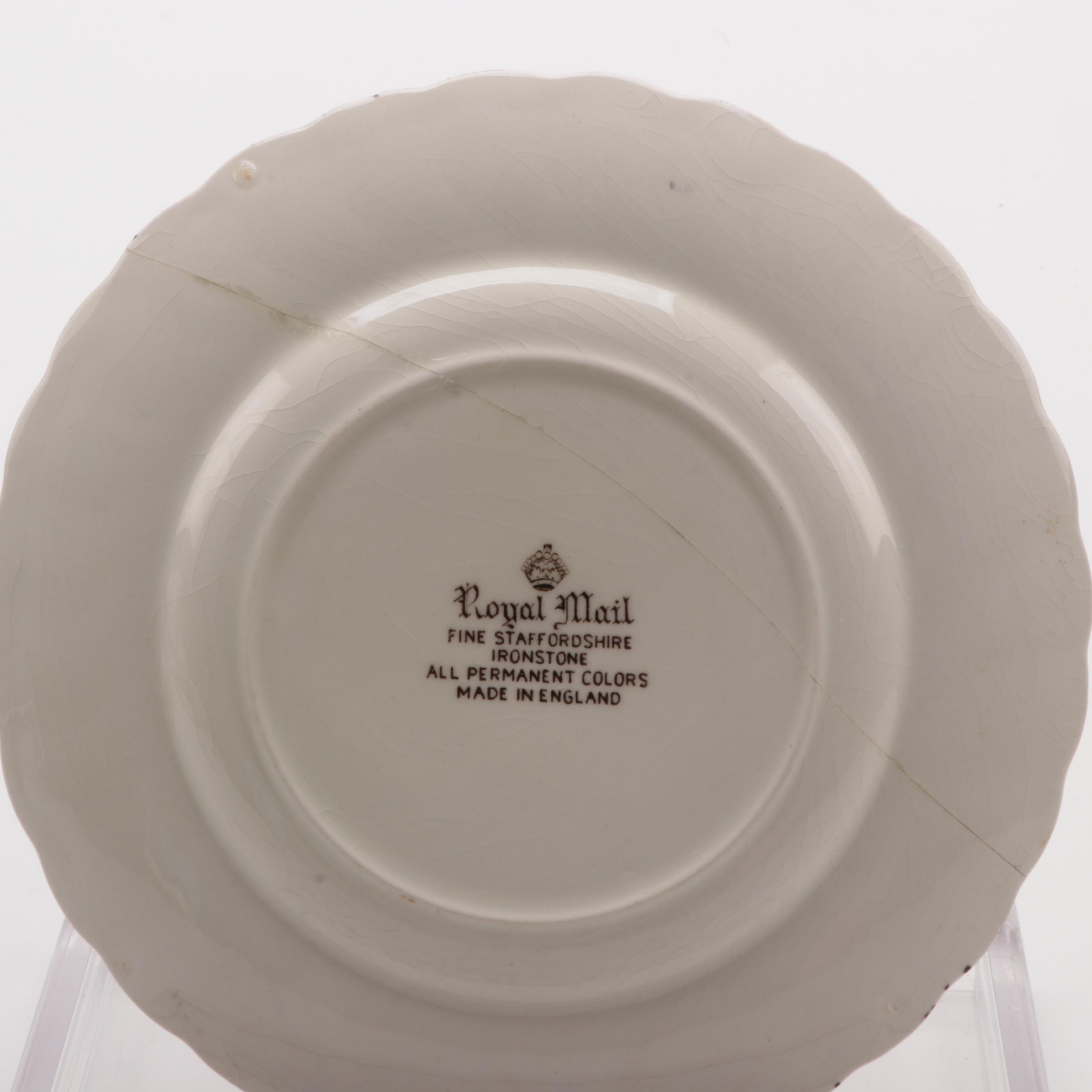 Myott Staffordshire "Royal Mail" Ironstone Dinner and Serveware, Mid-20th C.