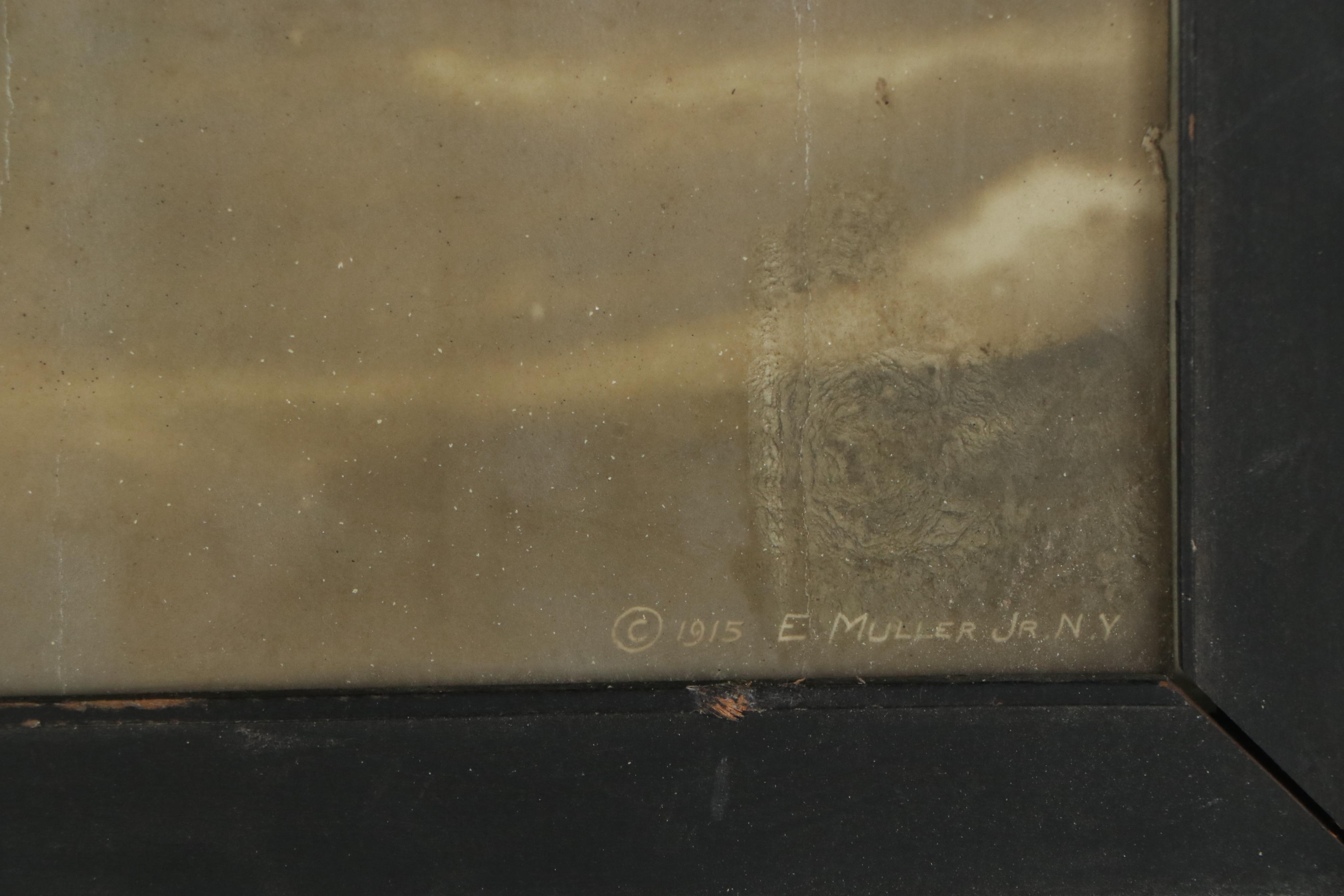 O.W. Waterman and E. Muller Carbon Photographs of Navy Ships, Early 20th Century