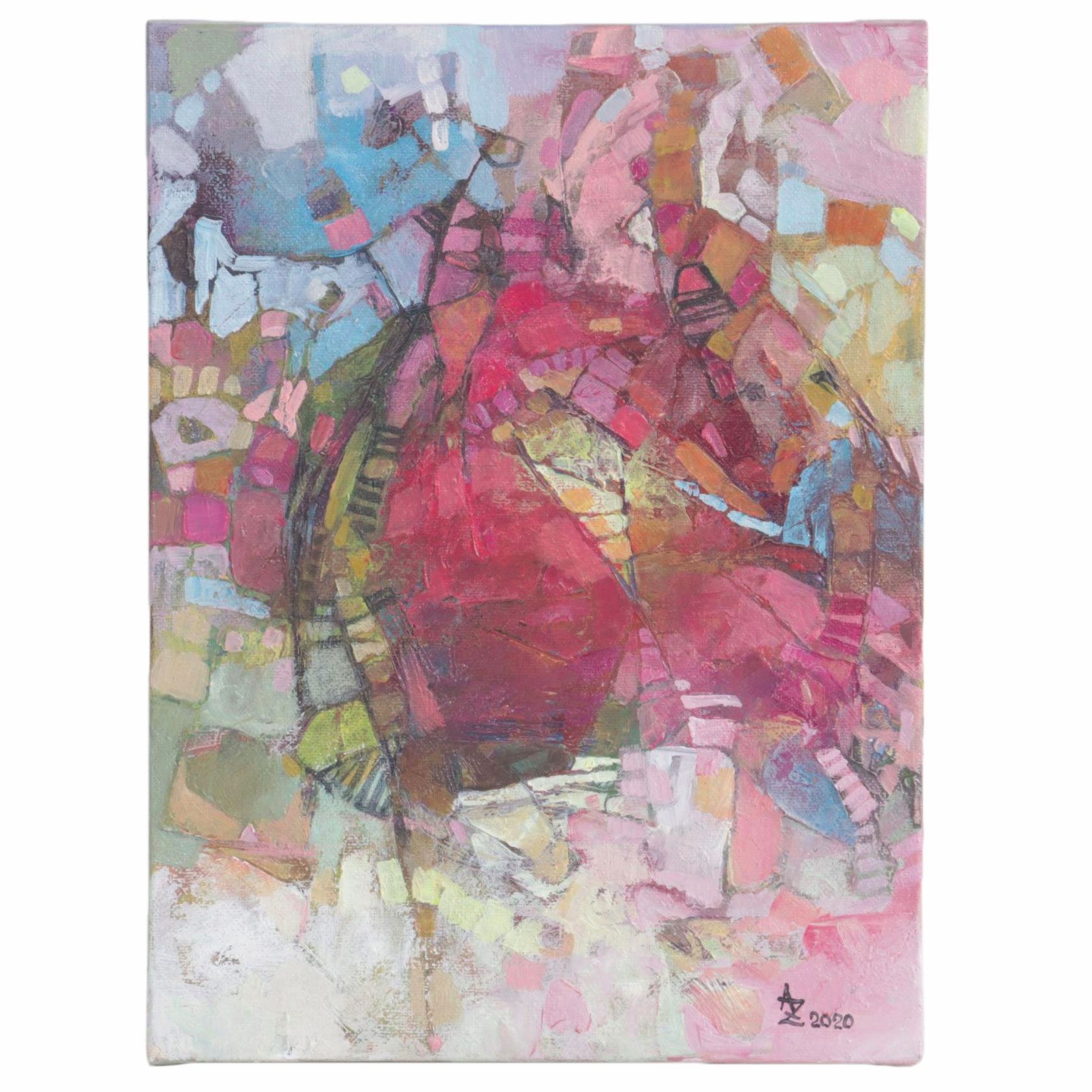 Alexandra Zecevic Acrylic Painting "Sanchi," 2020