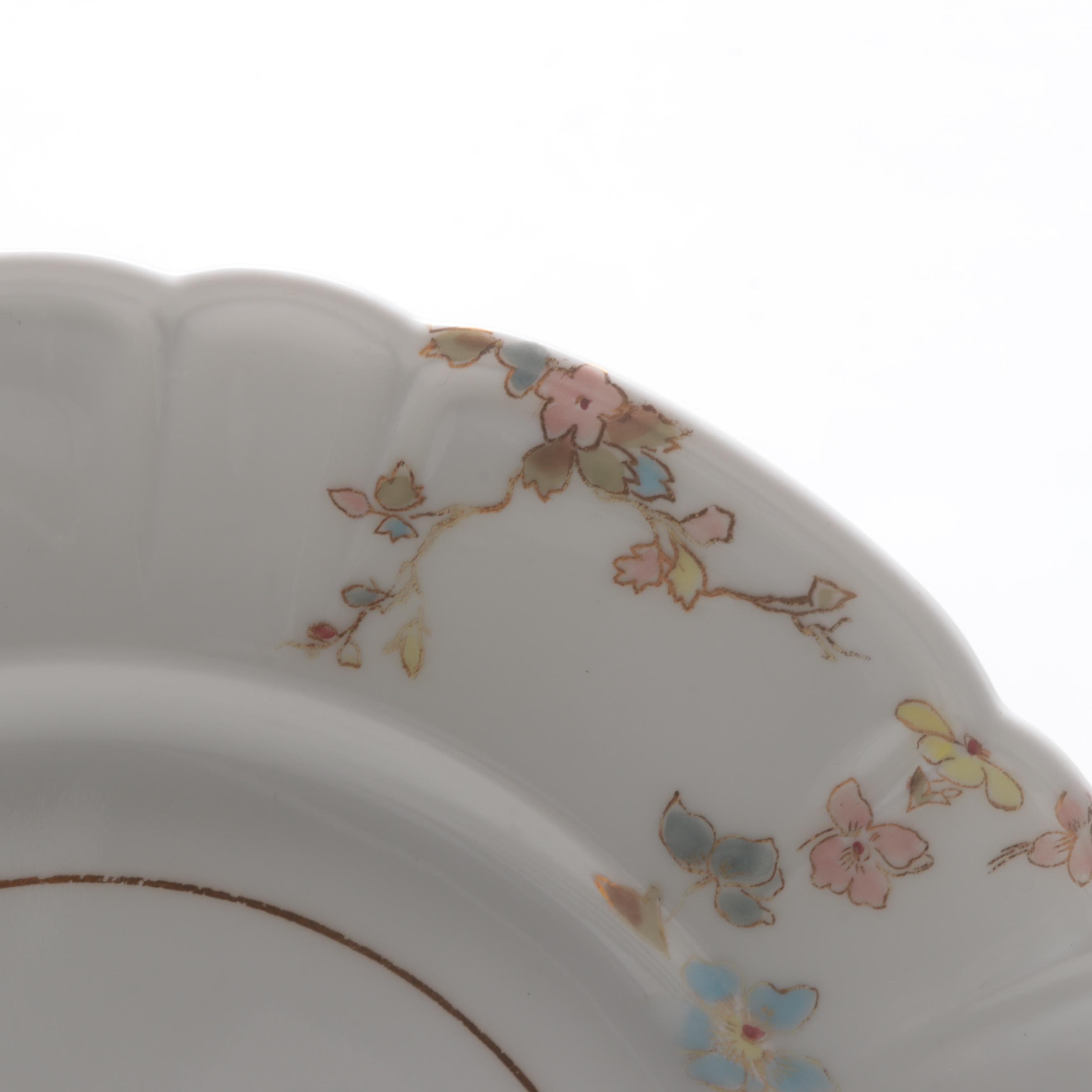 Haviland & Co. Limoges Porcelain Salad Plates, Mid-20th Century