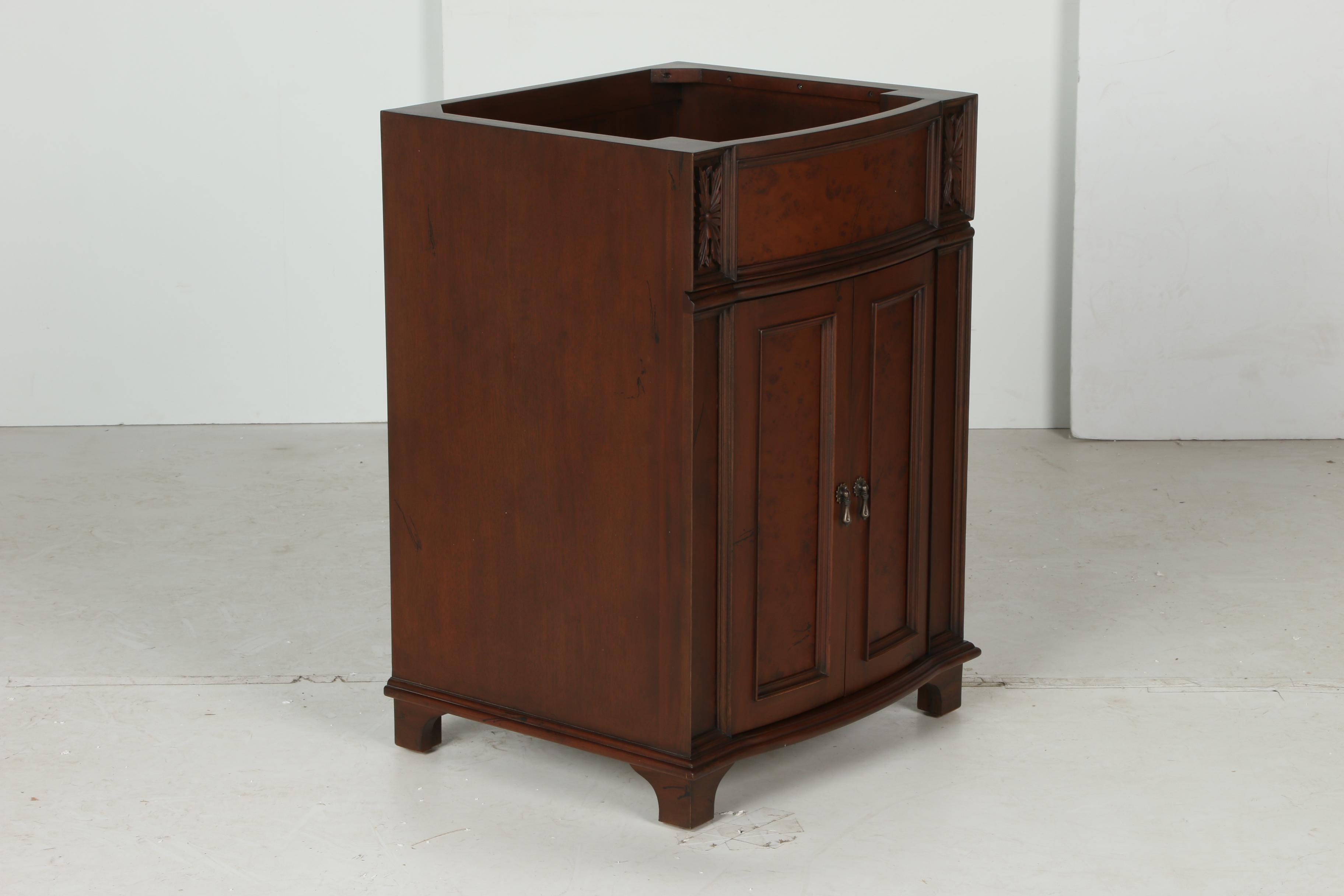 24" "Kinloch" Walnut Finish Bathroom Vanity