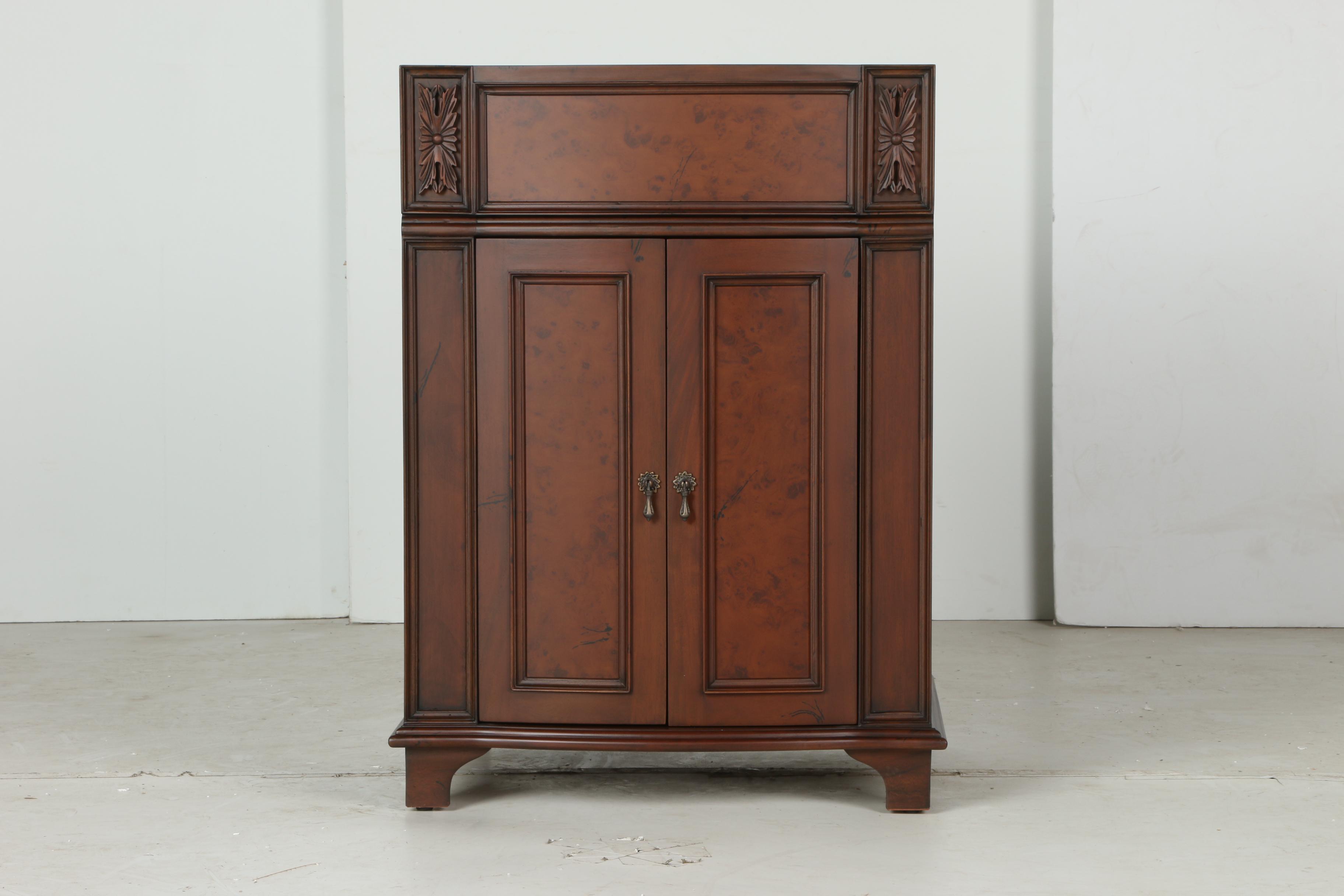 24" "Kinloch" Walnut Finish Bathroom Vanity