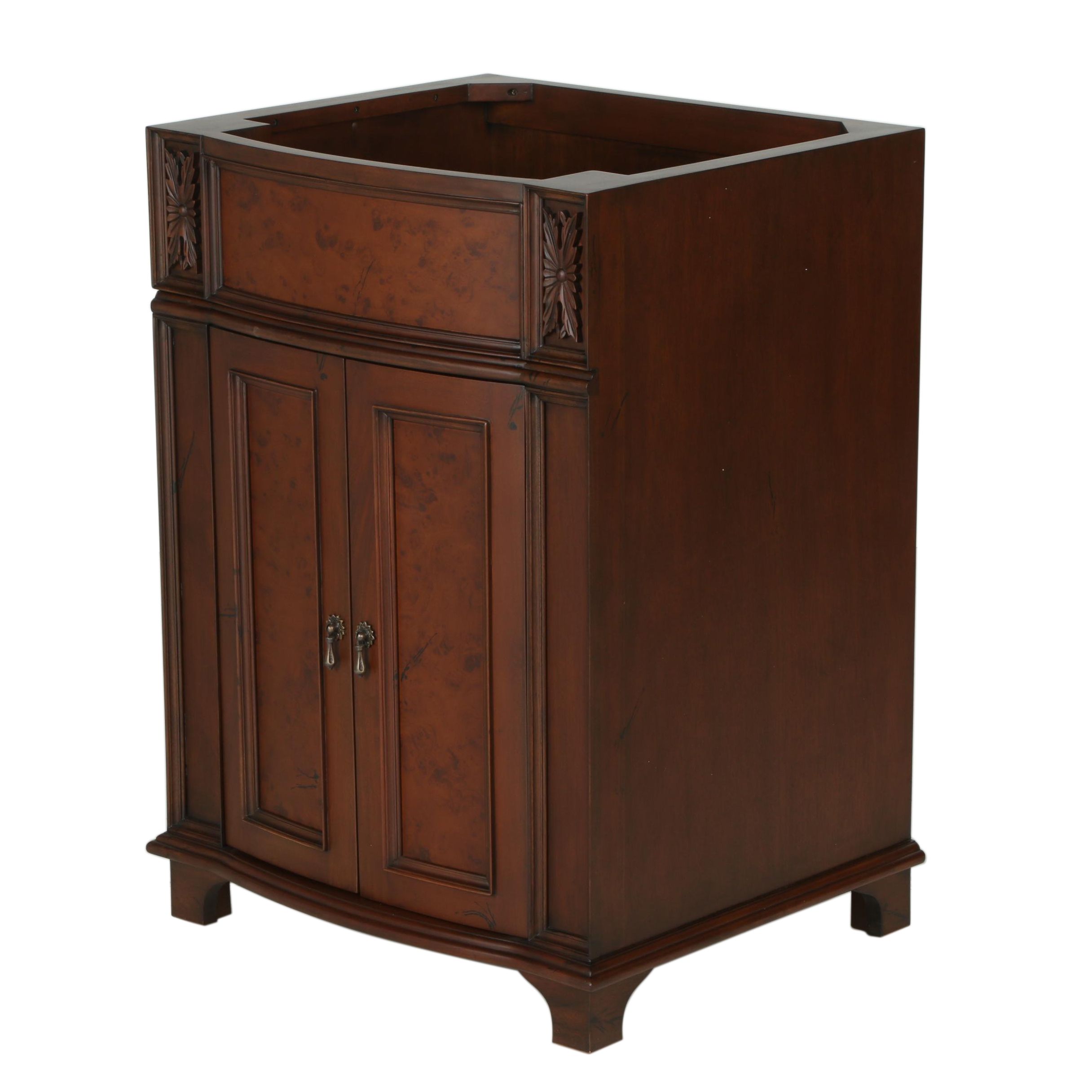 24" "Kinloch" Walnut Finish Bathroom Vanity