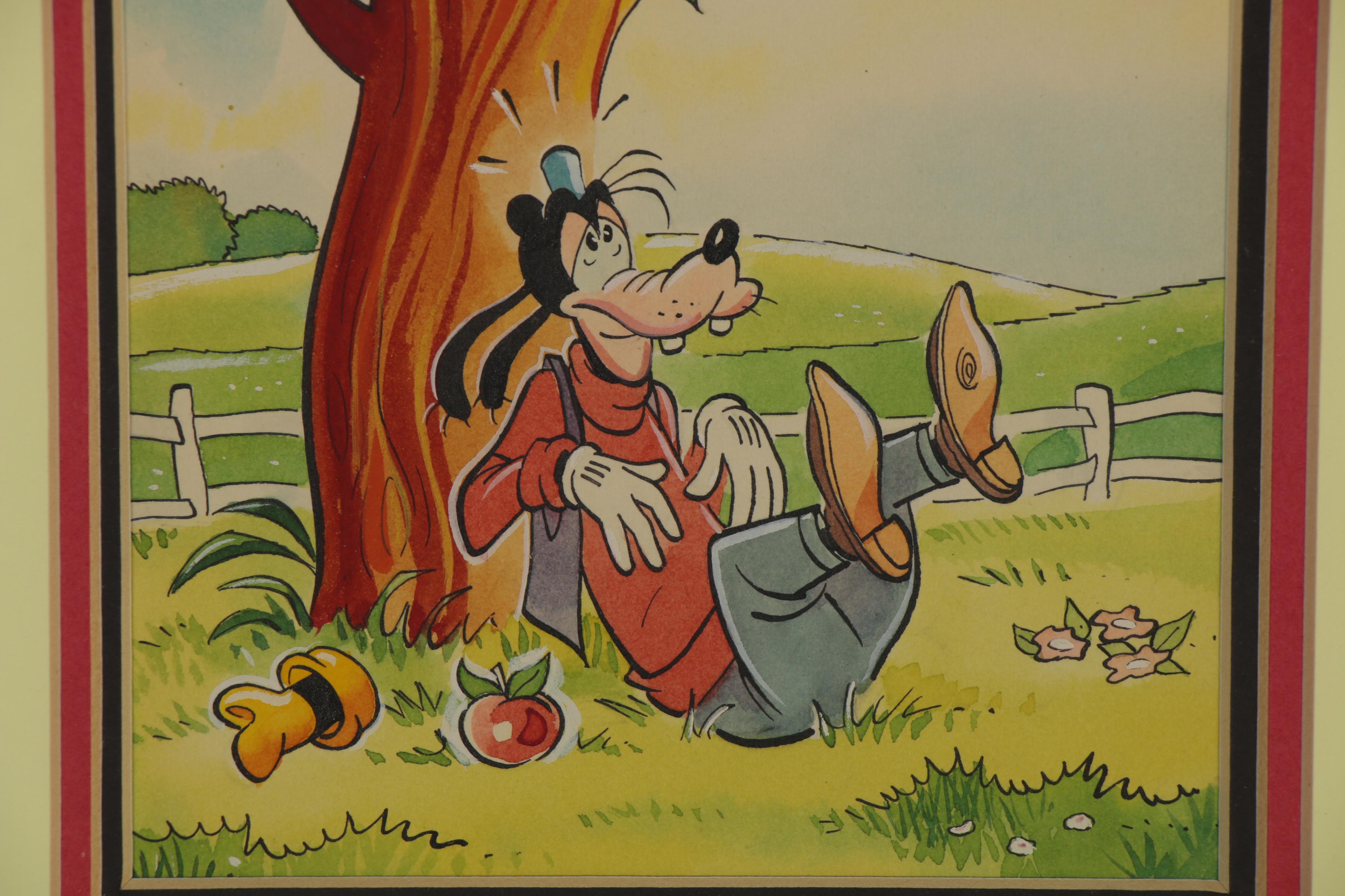 Disney Watercolor and Ink Animation Paintings for "Now I Know," 1972 and 1973