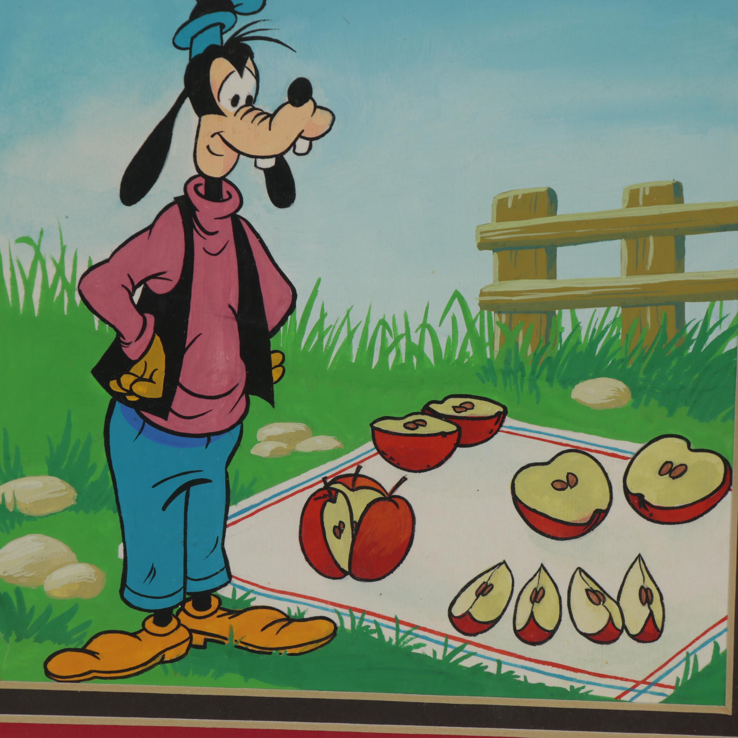 Disney Watercolor and Ink Animation Paintings for "Now I Know," 1972 and 1973