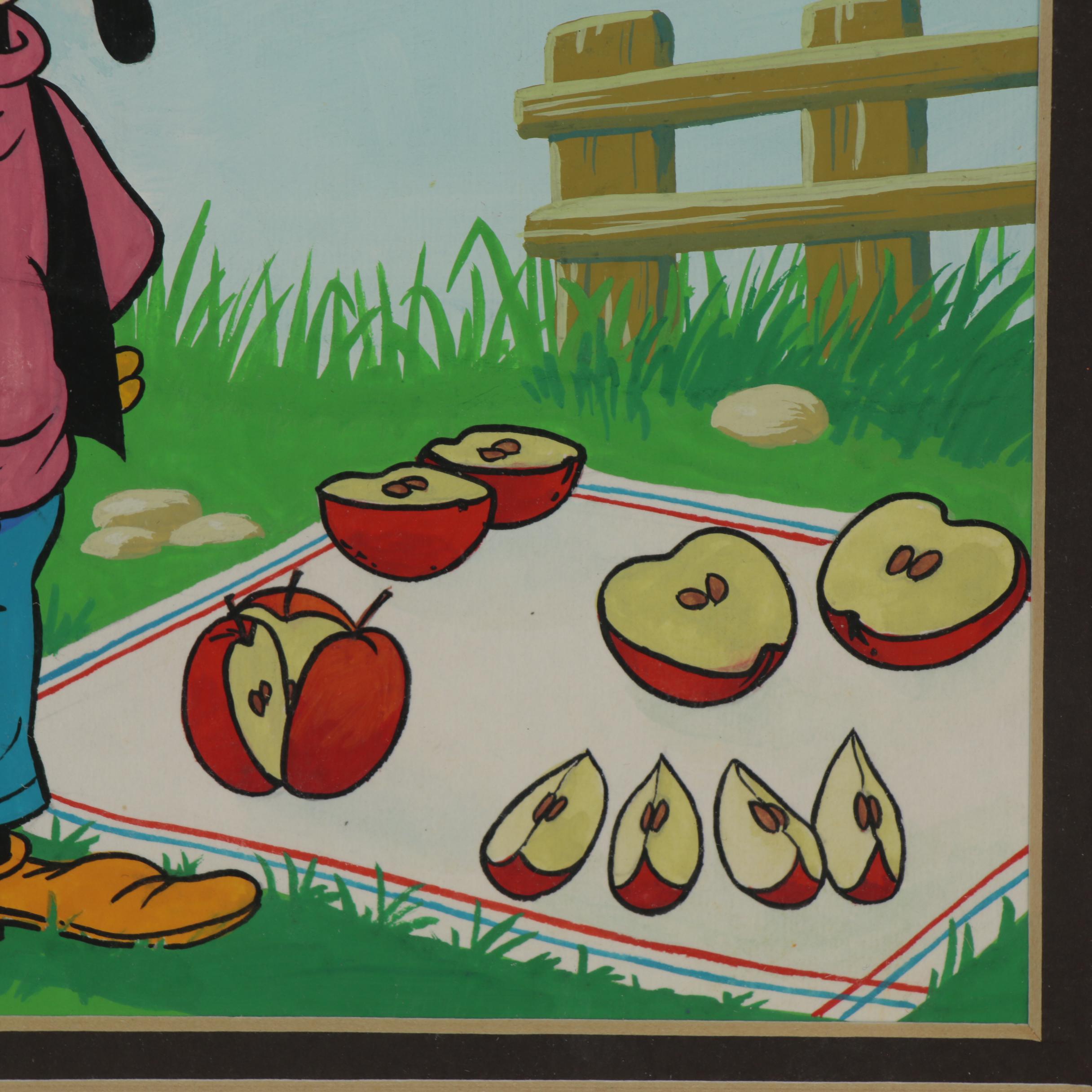 Disney Watercolor and Ink Animation Paintings for "Now I Know," 1972 and 1973